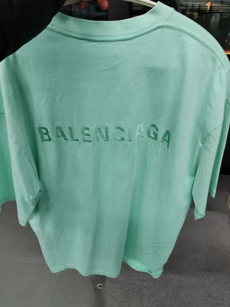 Balenciaga Balenciaga Mint Green Short Sleeve T-Shirt Size US XS / EU 42 / 0 - 2 Thumbnail