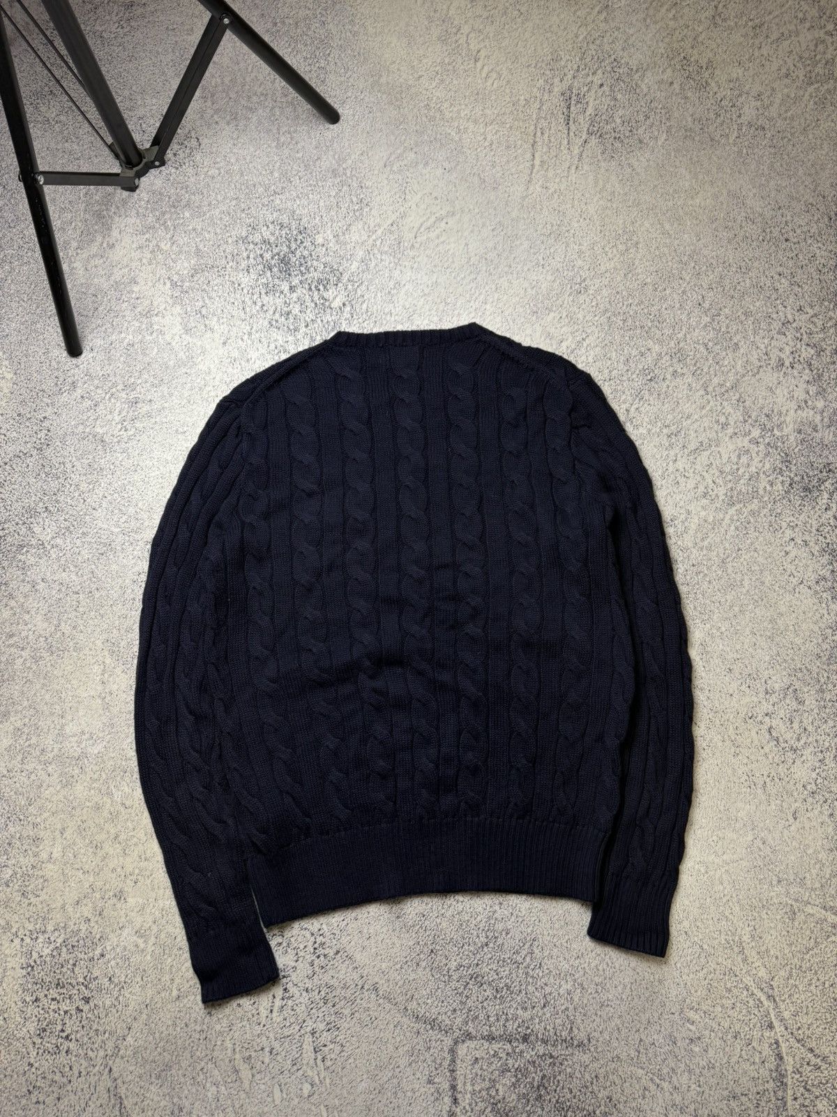 Polo Ralph Lauren Mens Vintage Polo Ralph Lauren knitted Blue Sweater luxury Size US S / EU 44-46 / 1 - 14 Thumbnail