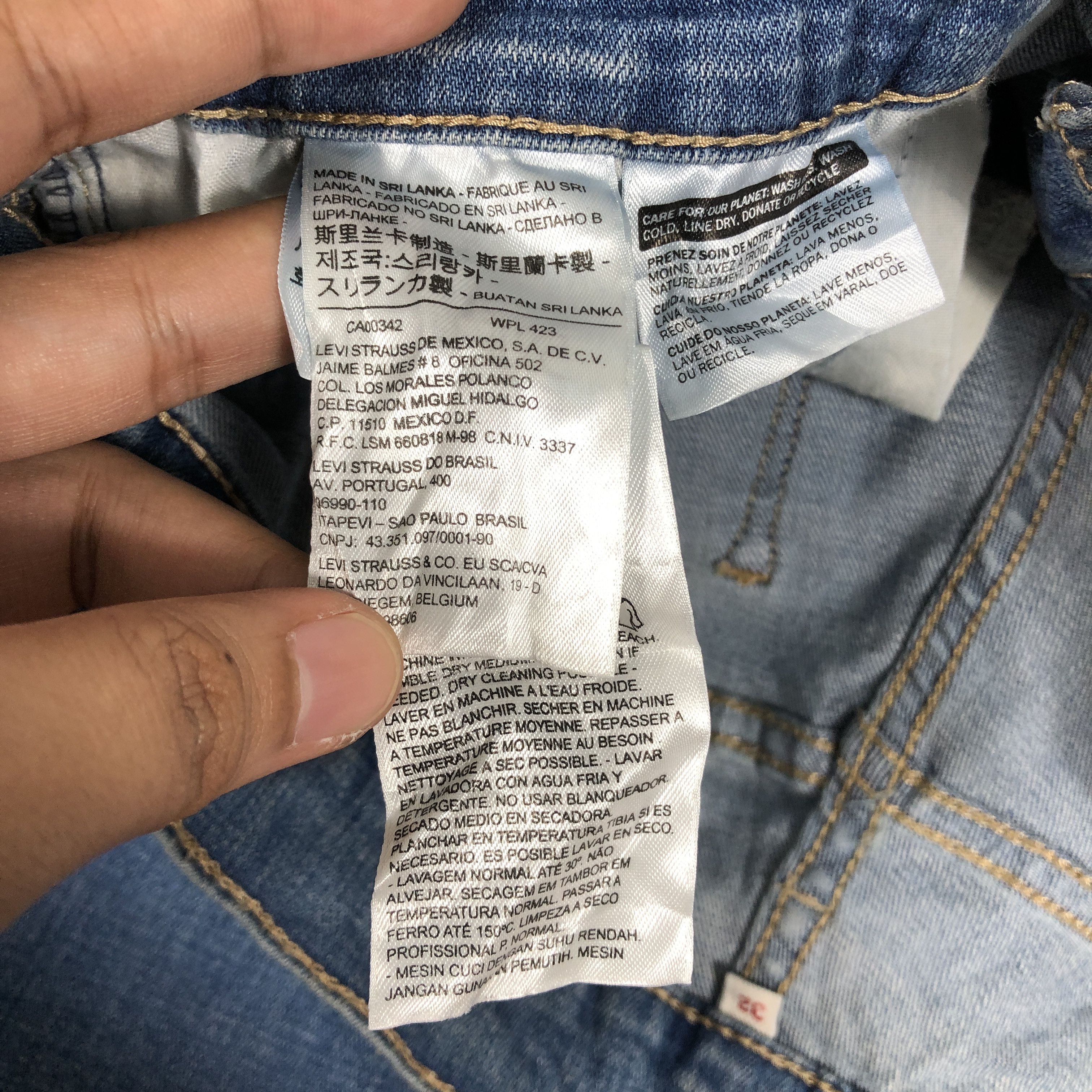 Levi's × Vintage Womens Vintage Levis Jeans Short Pants L1091W Size 33" - 5 Thumbnail