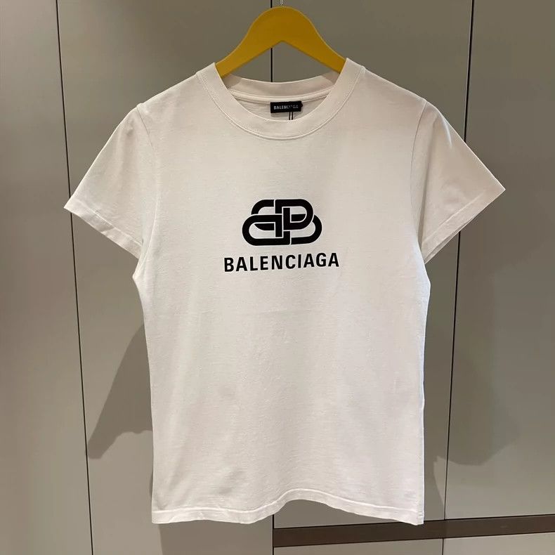Balenciaga Balenciaga White Lock Logo Short Sleeve 2501-Nextarrow Size US M / EU 48-50 / 2 - 7 Thumbnail
