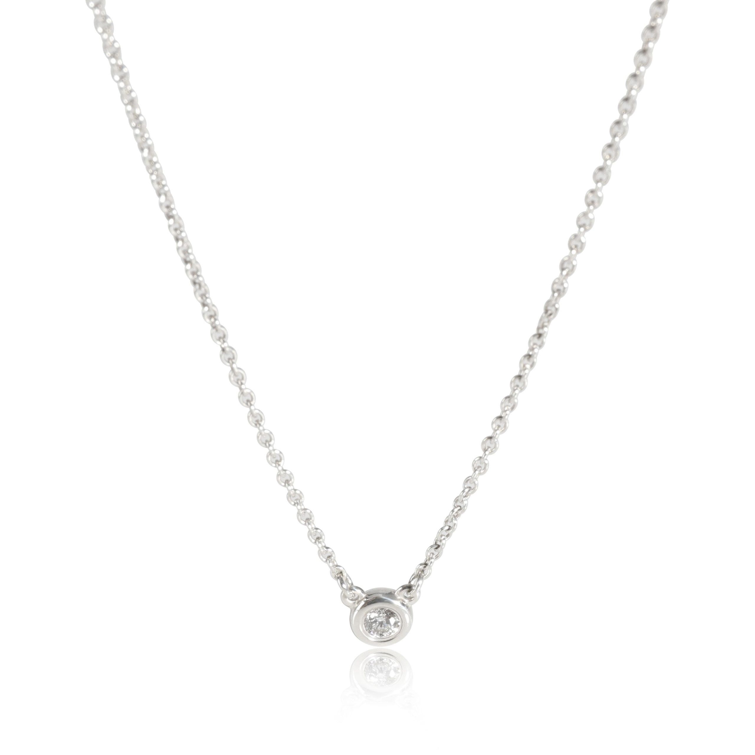 Tiffany & Co. Elsa Peretti Diamond Pendant in Sterling Silver 0.05 CTW