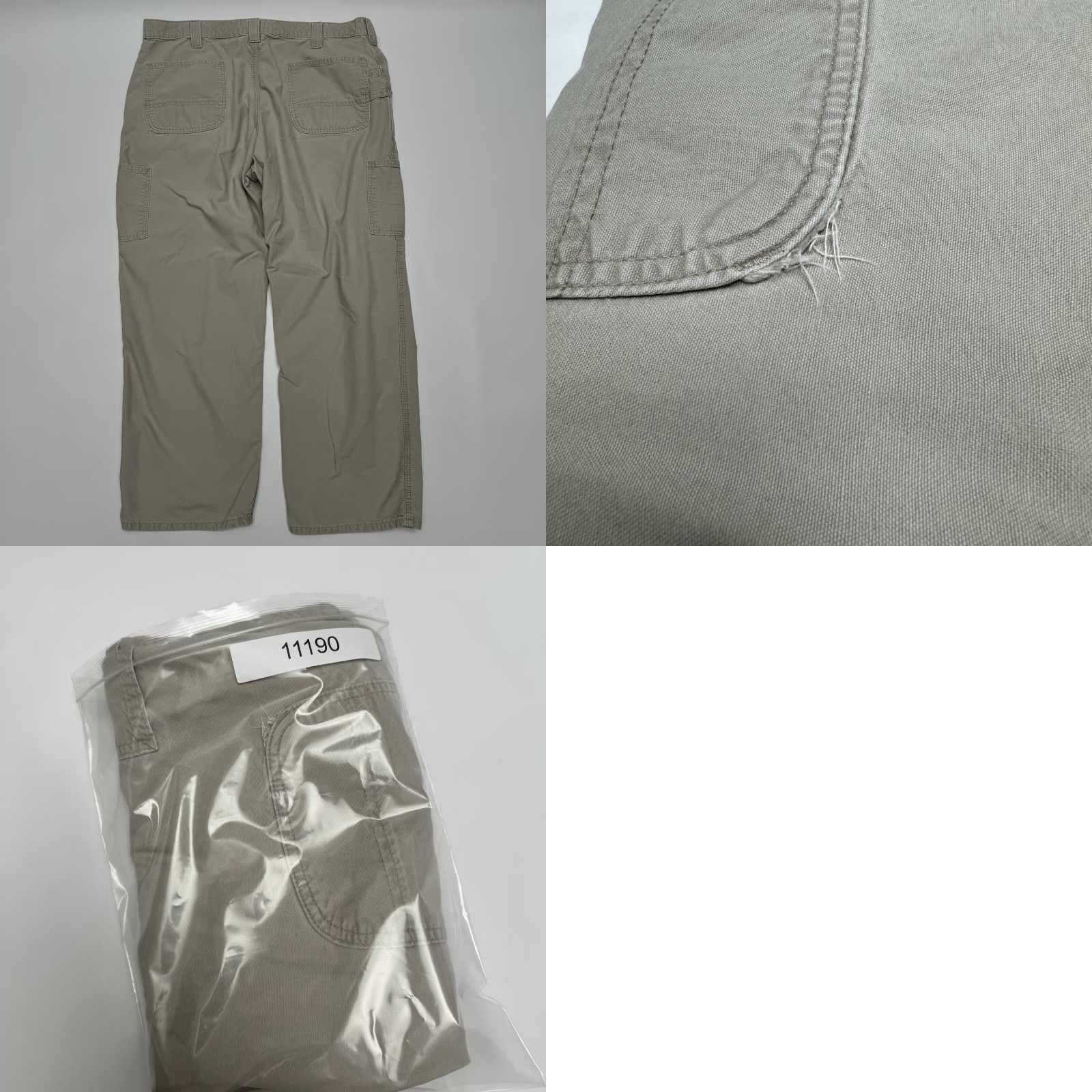 Carhartt Carhartt B151-TAN Men's 40x30 Y2K Distressed Pants Workwear Cargo Carpenter Pants Mens 40 Brown Regular 30 In Inseam Cargo Workwear Carhartt B151-TAN Size US 40 / EU 56 - 8 Thumbnail