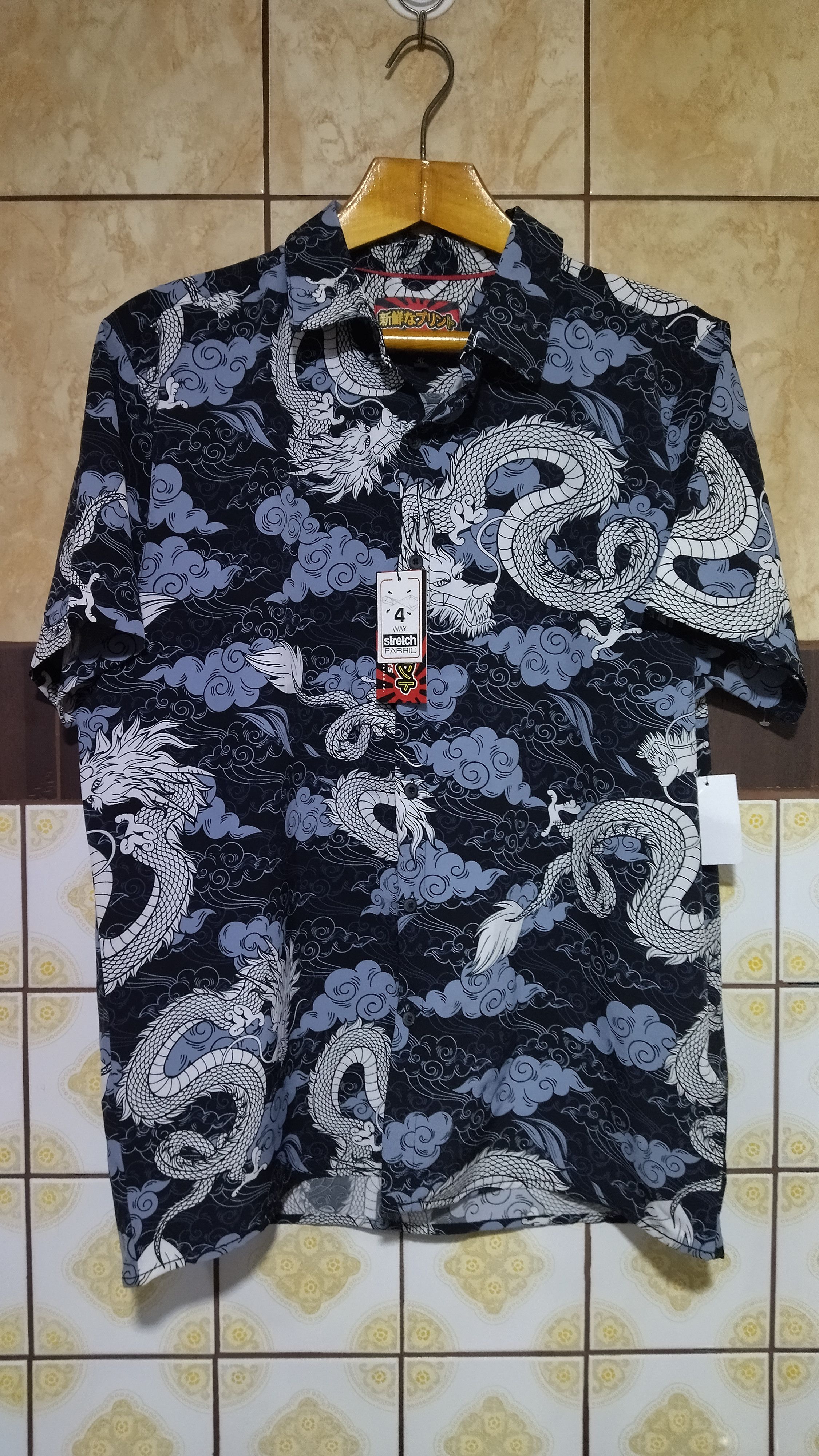 Japanese Brand Vintage Japanese style up button dragon shirt Size US XL / EU 56 / 4 - 1 Thumbnail