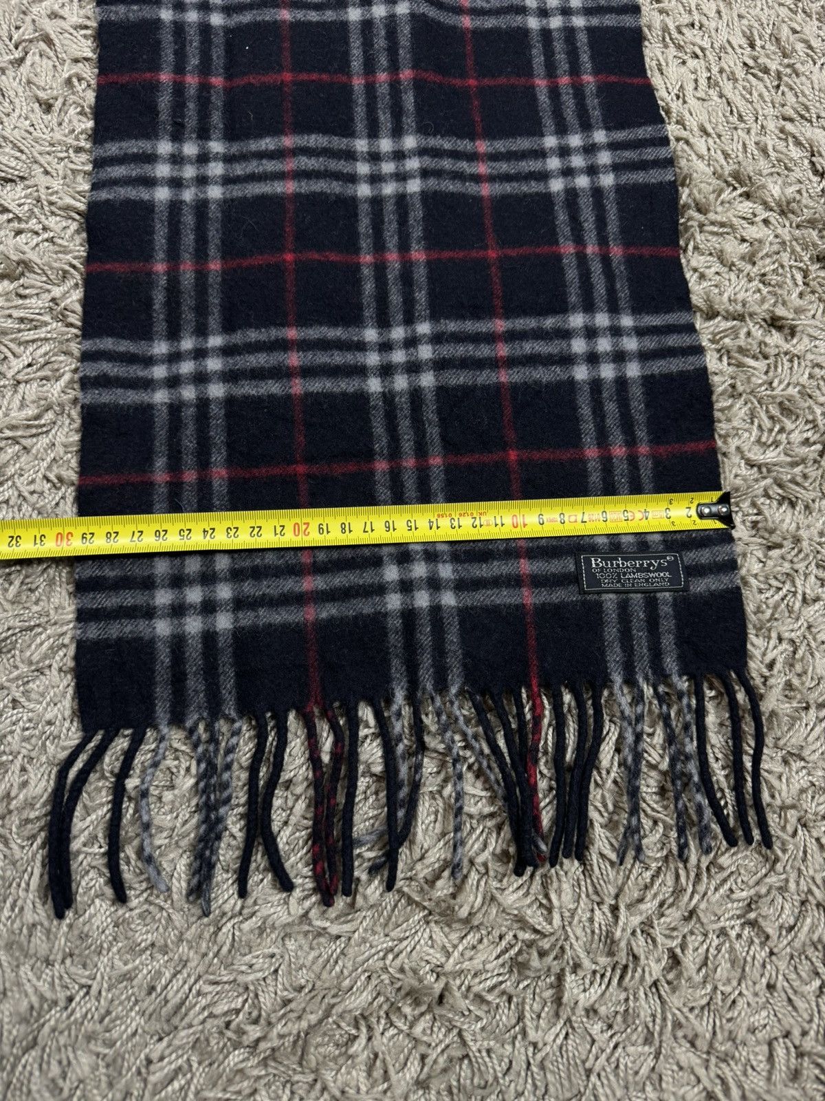 Burberry Vintage wool scarf Burberry’s 90s original luxury item Size ONE SIZE - 3 Thumbnail