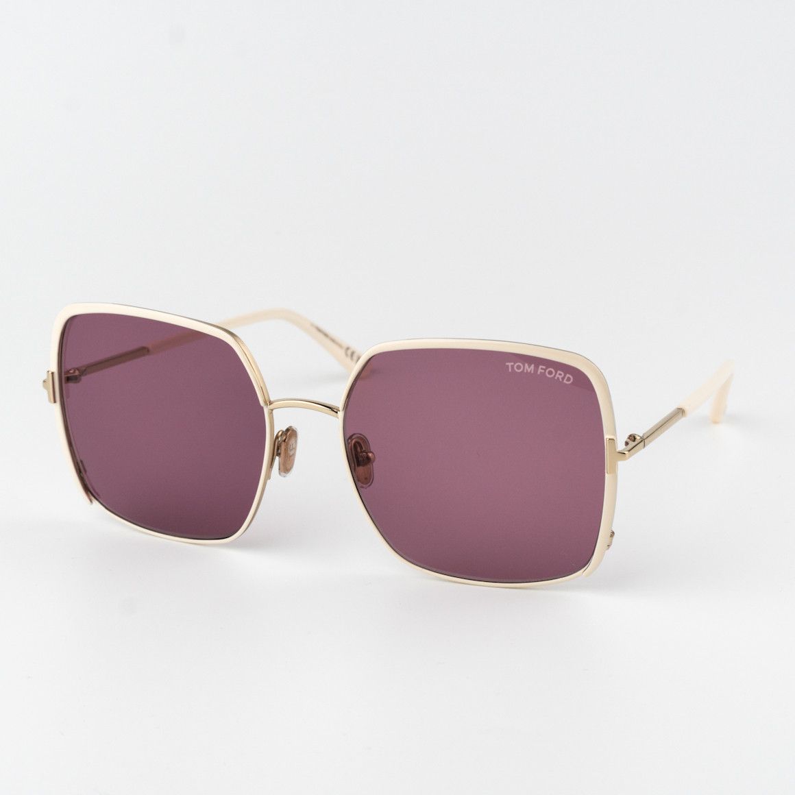 Tom Ford Tom Ford RAPHAELA Women Sunglasses Gold Violet FT1006 32Y Size ONE SIZE - 1 Thumbnail