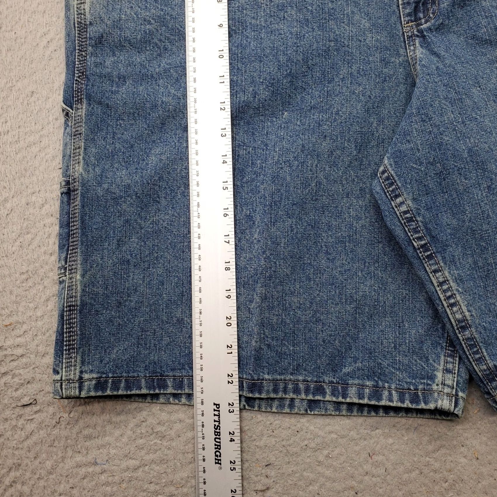 Lee Lee Denim Shorts Mens 44 Blue Workwear High Rise Flat Front Outdoor VINTAGE Size US 44 / EU 60 - 3 Thumbnail