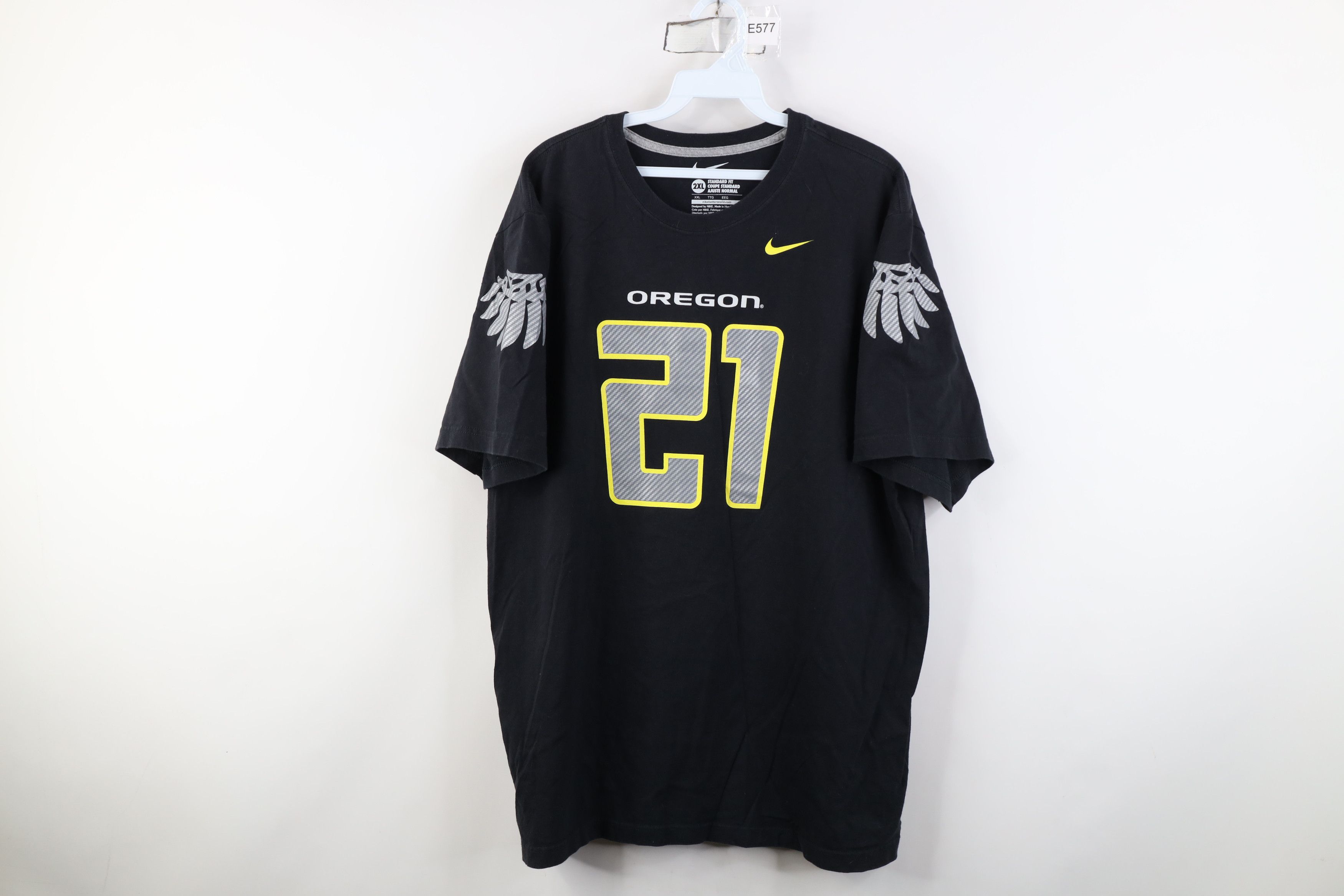 Nike Vintage Nike University of Oregon Football Jersey T-Shirt Size US XXL / EU 58 / 5 - 1 Thumbnail