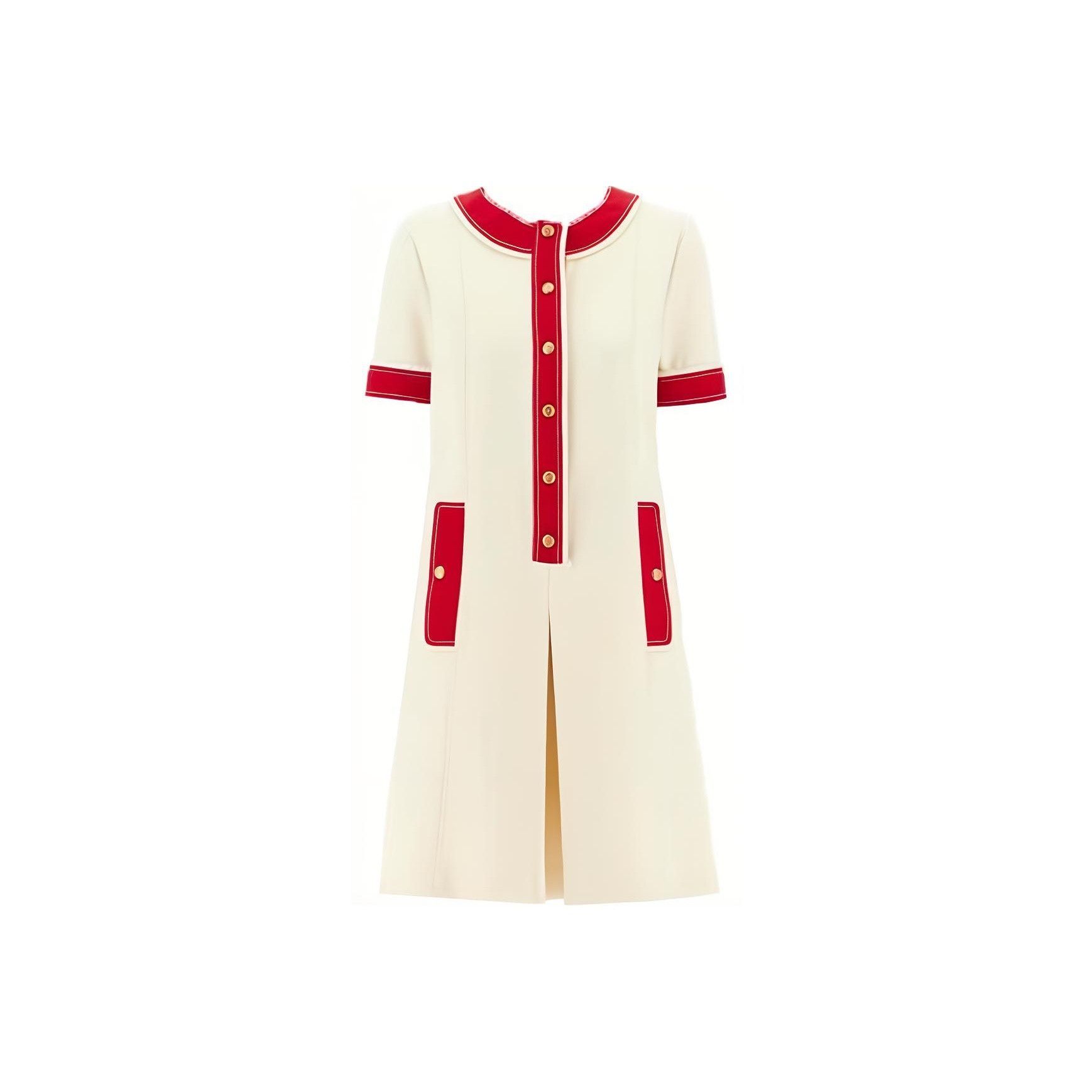 Gucci Gucci Contrast Trim Short Sleeve Dress Size M Size M / US 6-8 / IT 42-44 - 1 Thumbnail