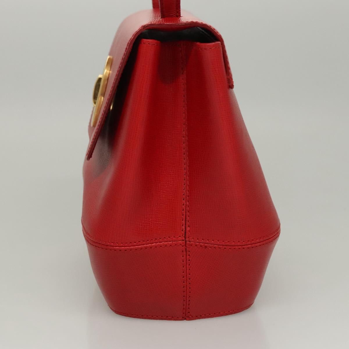 Dior DIOR Hand Bag Leather Red Gold Size ONE SIZE - 4 Thumbnail
