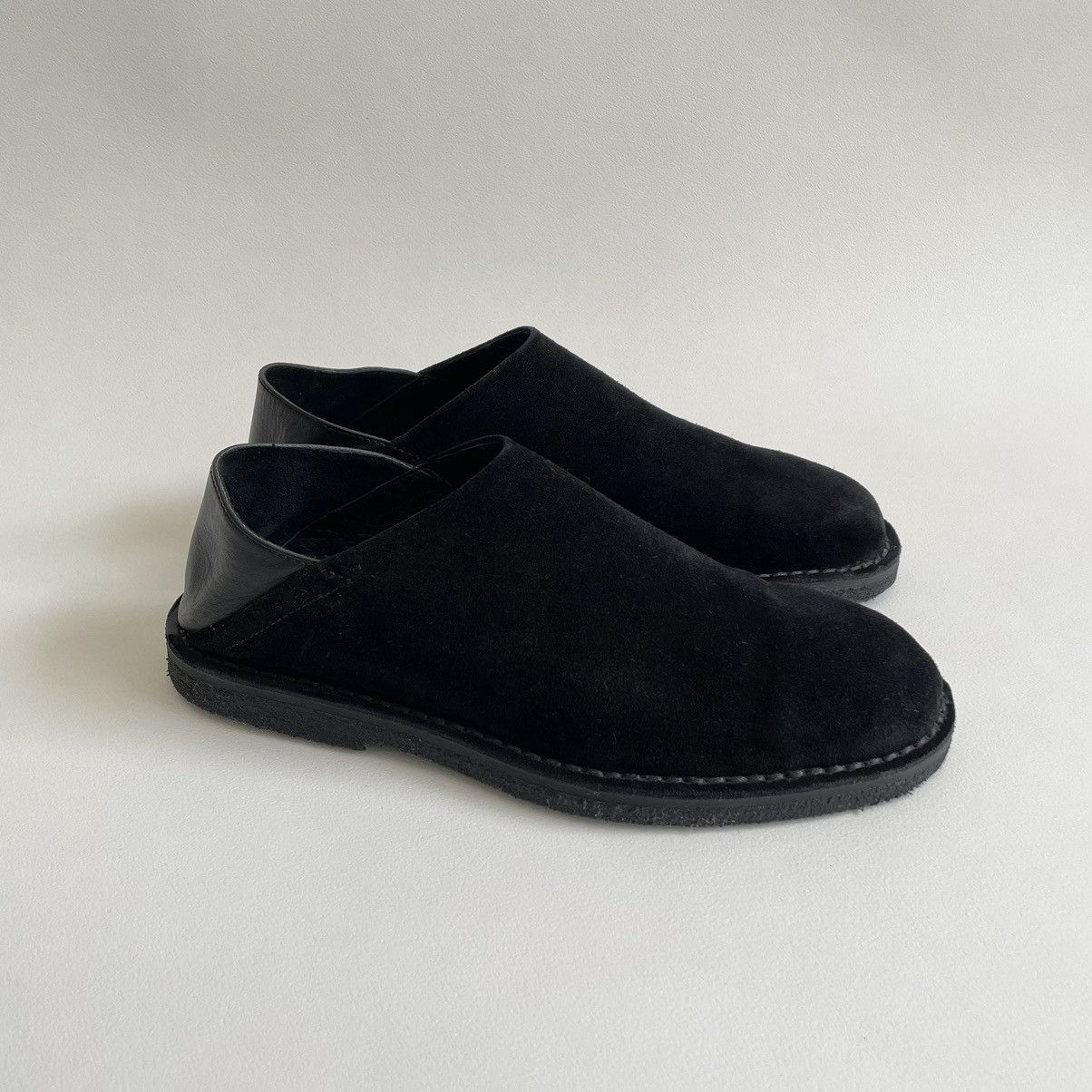 Ann Demeulemeester Black Suede Loafers / Mules Size US 8 / IT 38 - 2 Thumbnail