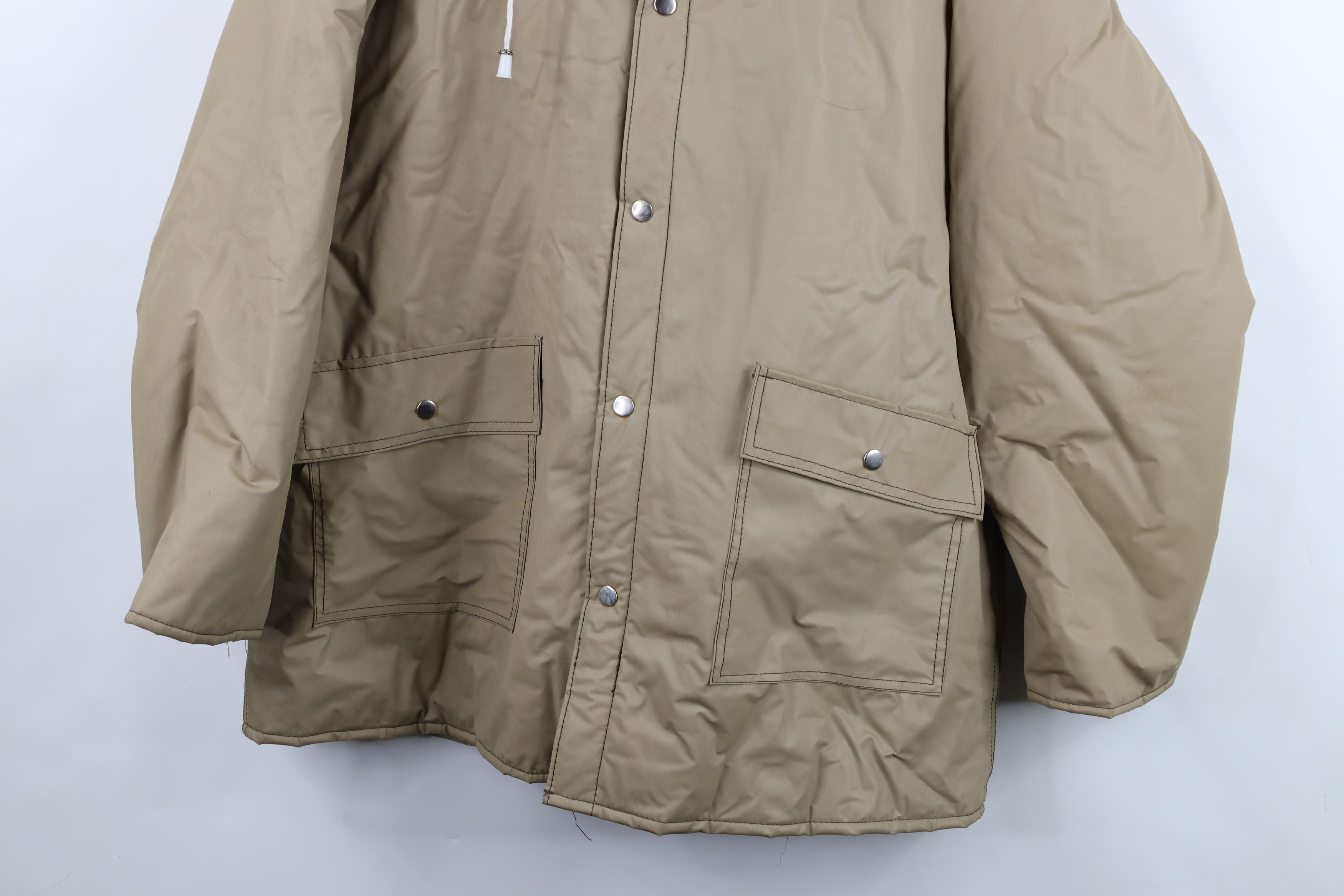 Vintage Vintage 70s Streetwear Waterproof Hooded Parka Jacket Size US L / EU 52-54 / 3 - 3 Thumbnail