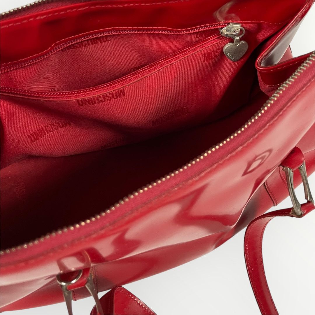 Vintage Vintage Rare Moschino Heart Redwall Love Red Shoulder Bag Size ONE SIZE - 6 Thumbnail