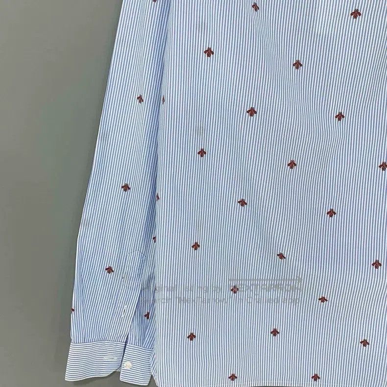 Gucci Gucci Bee embroidered full-print striped shirt Size XS / US 0-2 / IT 36-38 - 4 Thumbnail