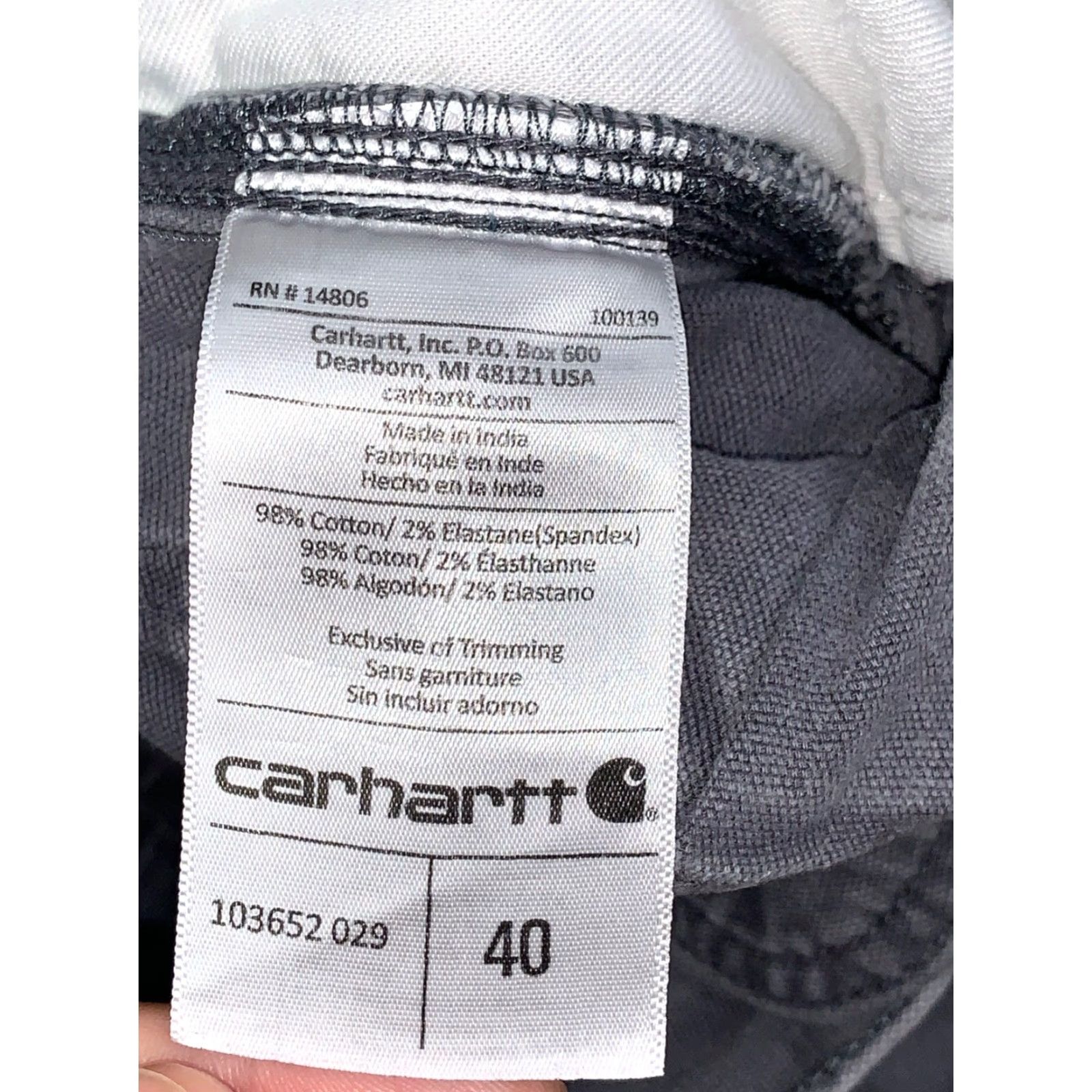 Carhartt VINTAGE Carhartt Rugged Flex Relax Fit Canvas Utility Shorts Mens 40 Gray 10782 Size US 40 / EU 56 - 3 Thumbnail
