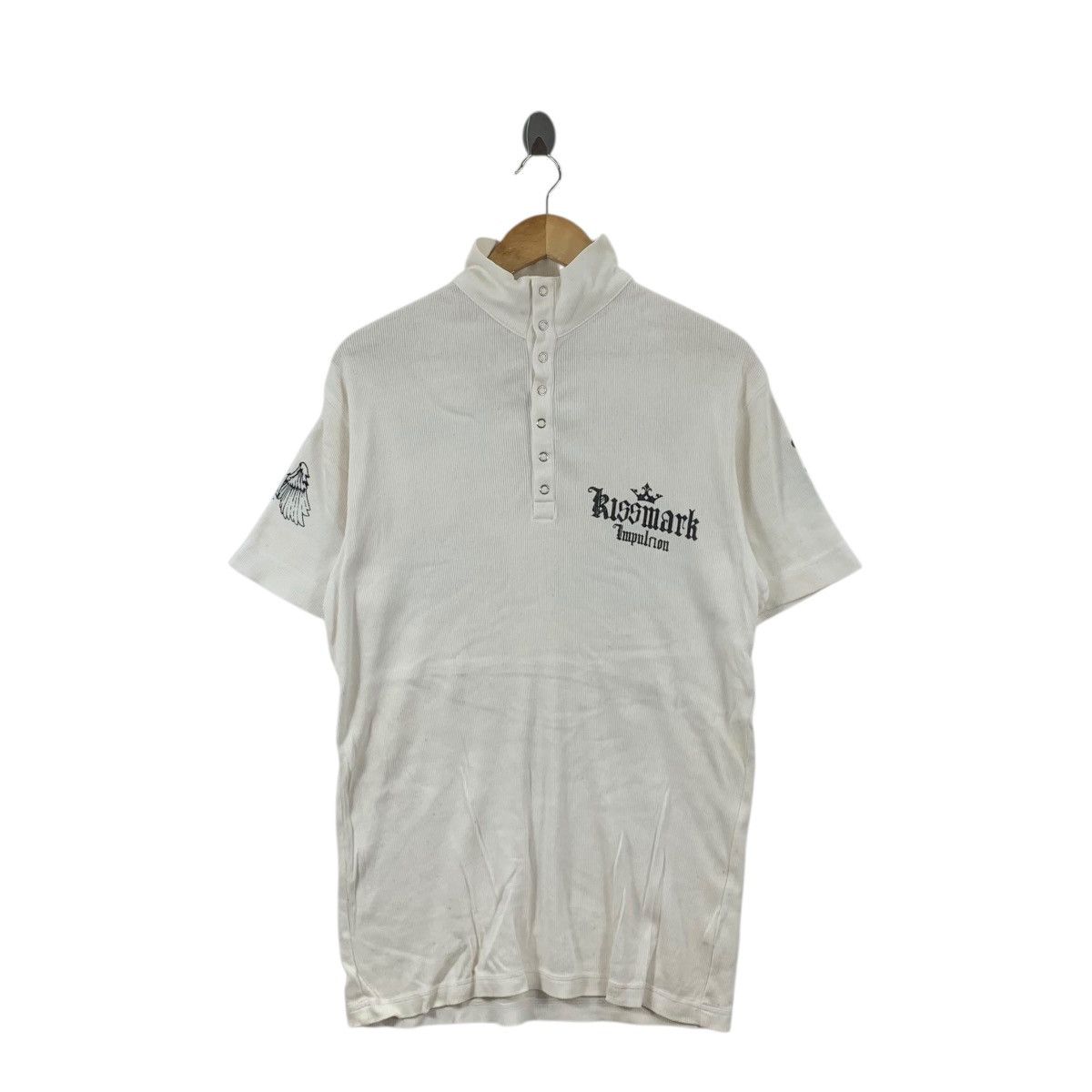 Other KISSMARK JAPAN Nobody Is Equal Bones Skull Polo Tee Shirt Size US S / EU 44-46 / 1 - 2 Thumbnail