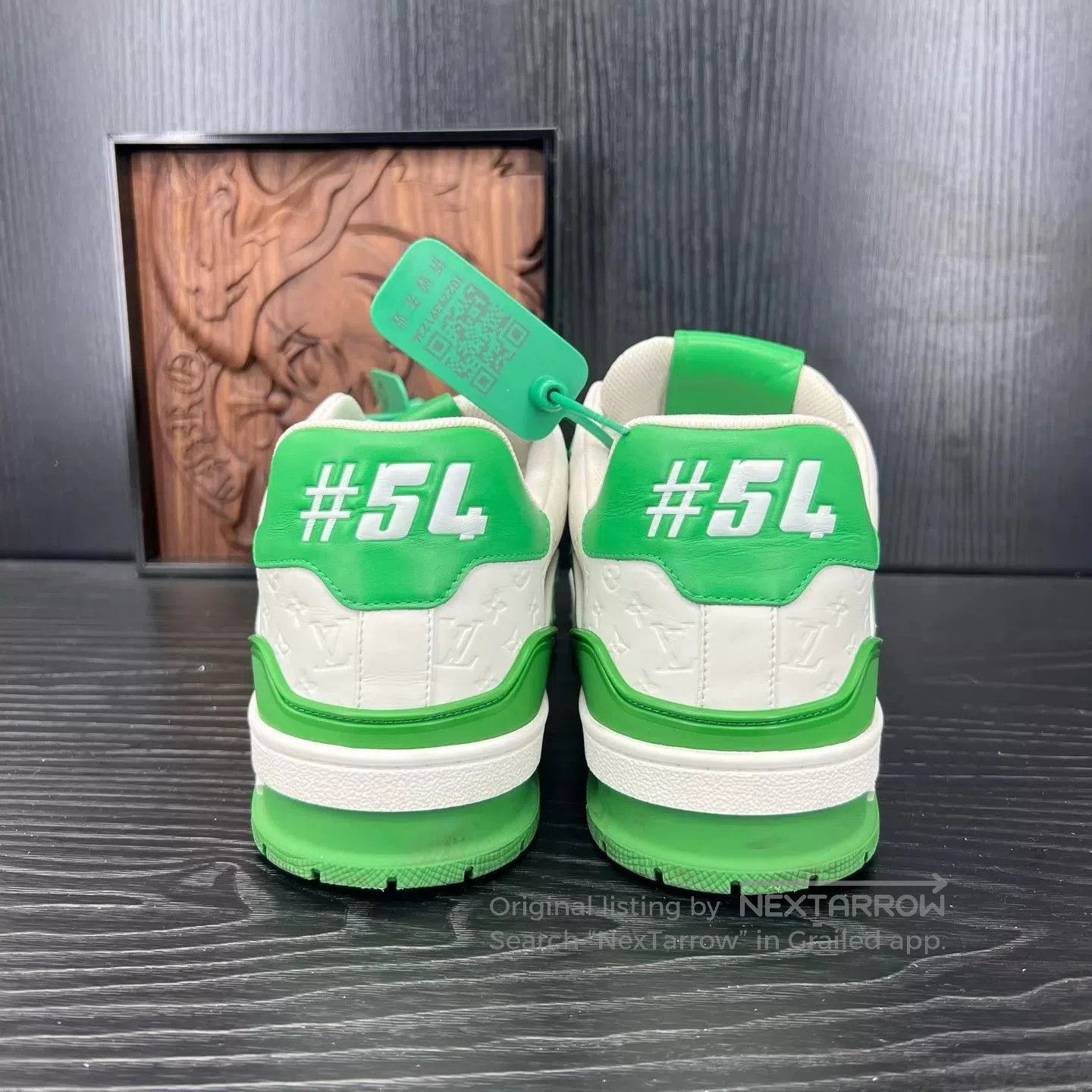 Louis Vuitton Green Low-Top Sneakers Size 8.5. Size US 8.5 / EU 41-42 - 4 Thumbnail