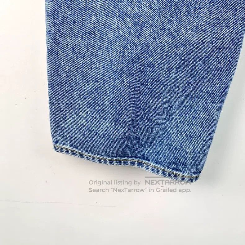 Maison Margiela Maison Margiela Blue cotton casual wide-leg denim trousers Size 25" / US 0 / IT 36 - 4 Thumbnail