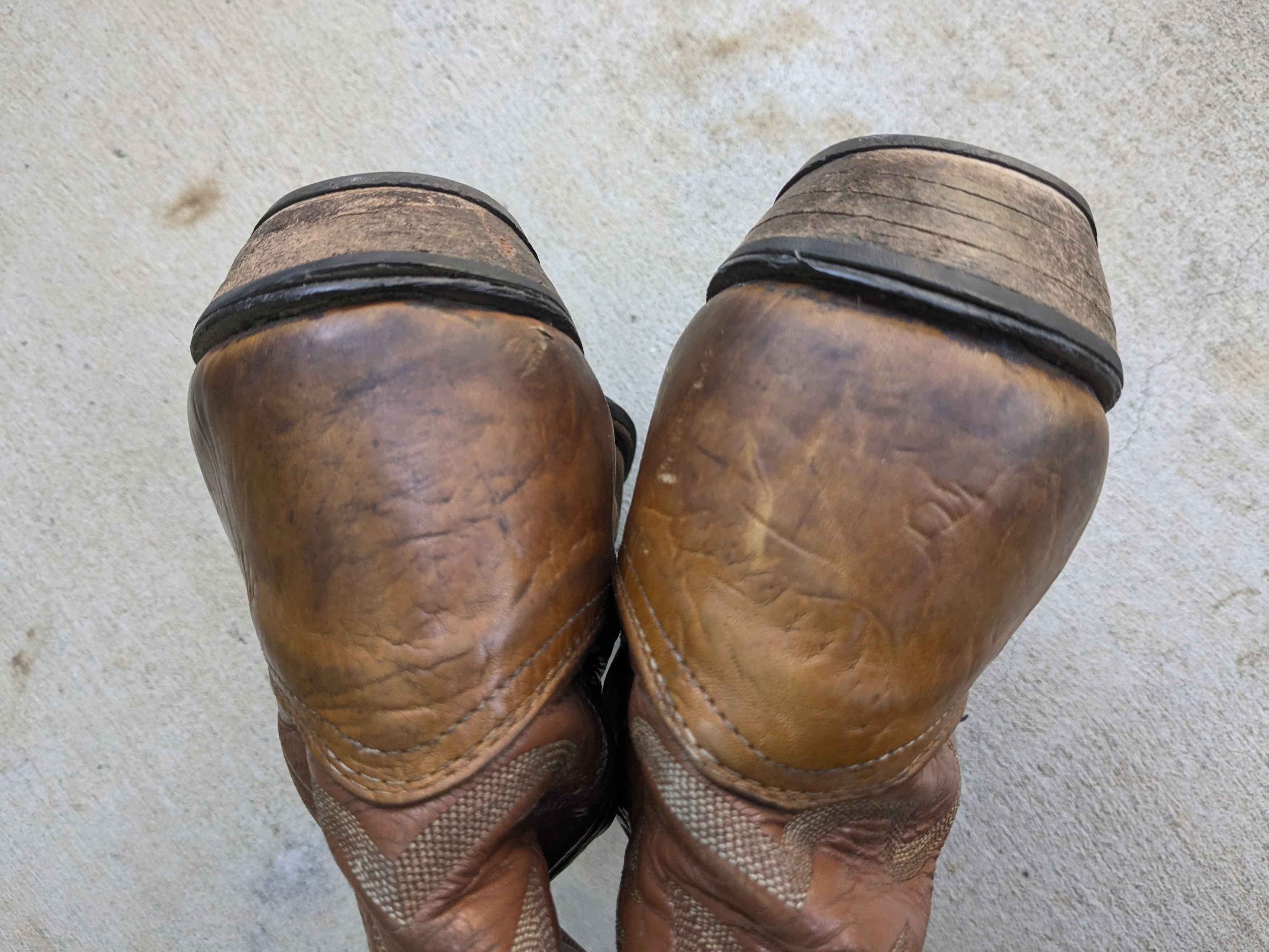 Genuine Leather Nocona Cowboy Boots Brown Leather 12 D Leather USA Size US 12 / EU 45 - 12 Thumbnail