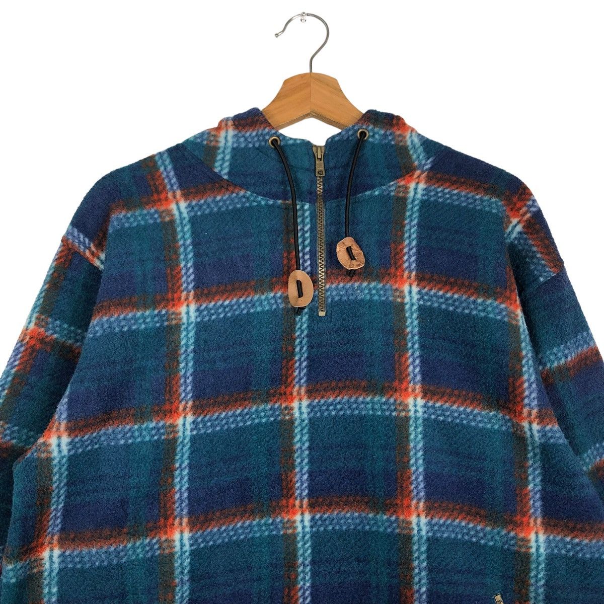 Hysteric Glamour 🔥VINTAGE FLEECE TARTAN DESIGN PULL OVER JACKET PEAKABOO Size US M / EU 48-50 / 2 - 3 Thumbnail