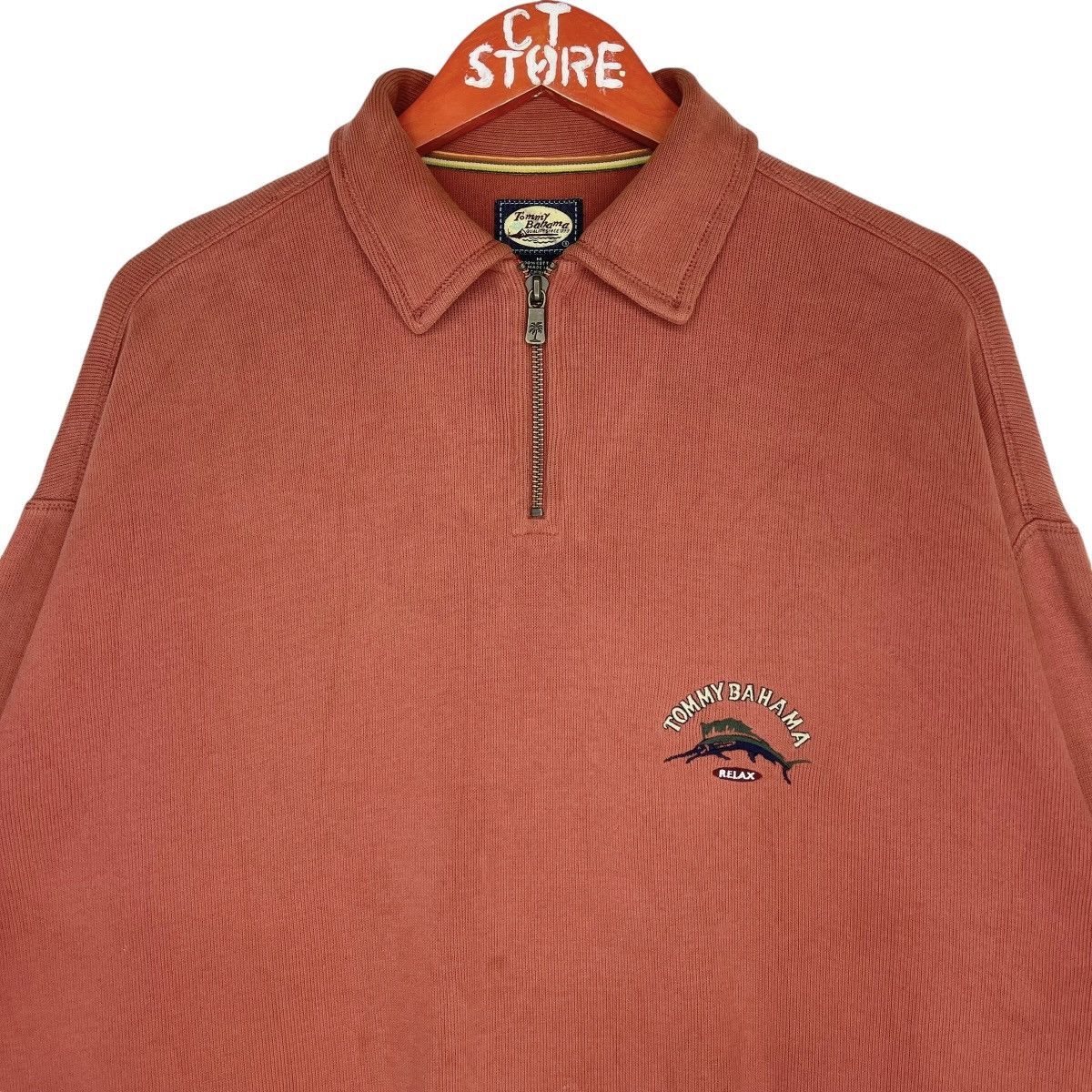 Tommy Bahama Tommy Bahama Relax Quater Zipper Sweatshirt Size US L / EU 52-54 / 3 - 3 Thumbnail