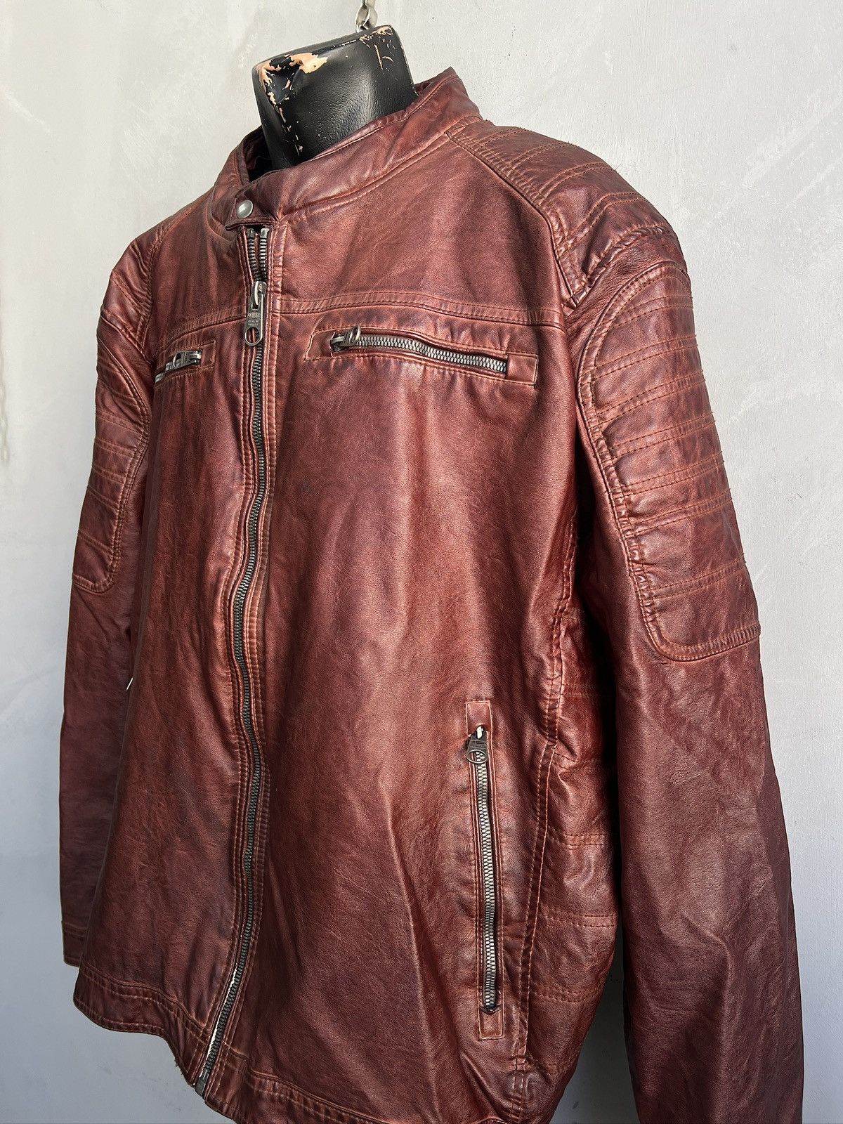 14th Addiction Racing zipper moto jacket 14th addiction style y2k Size US XL / EU 56 / 4 - 3 Thumbnail