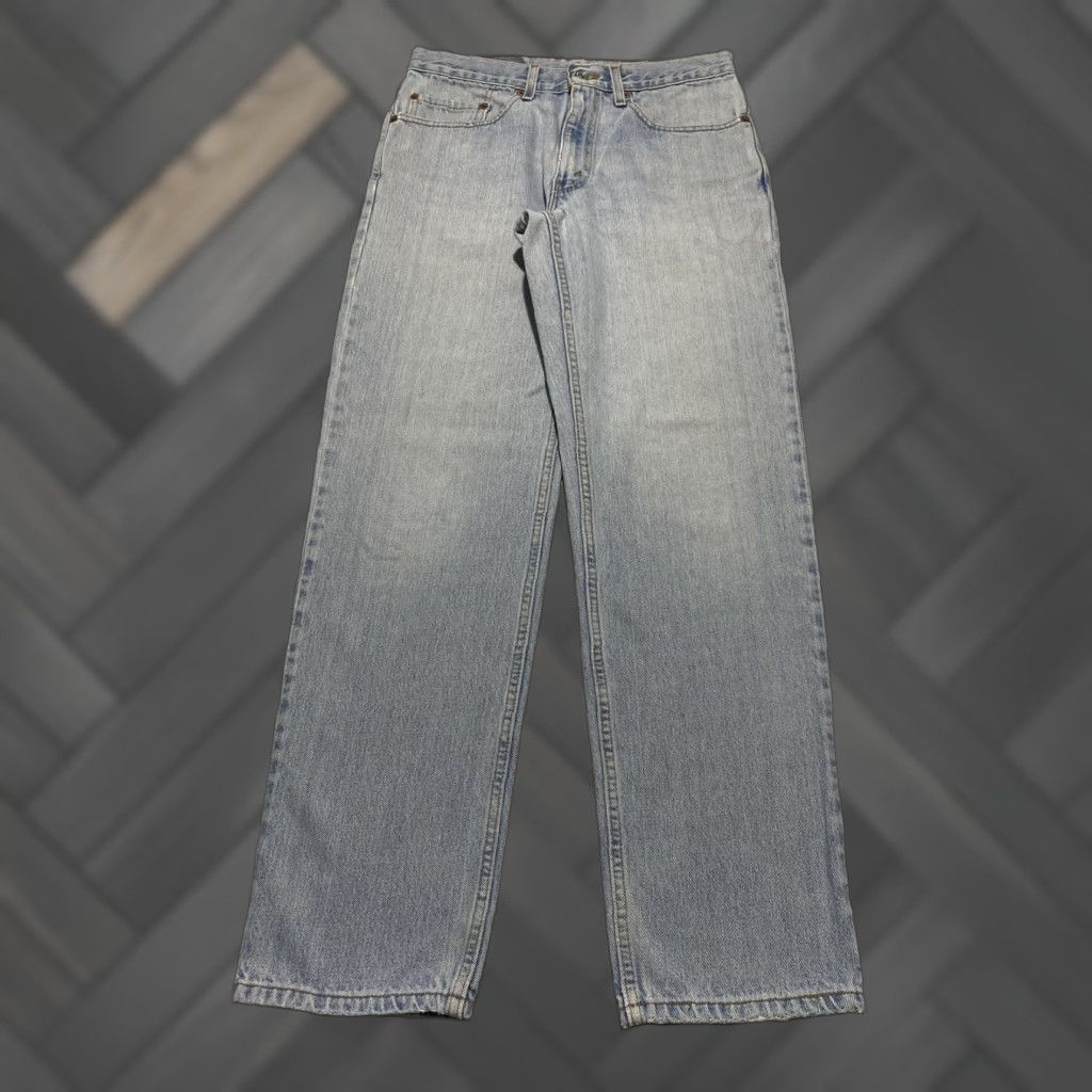 Levi's VINTAGE Levi's Jeans 550 Relaxed Fit Light Wash Blue Mens 32x32 90s Tapered Leg 5-Pocket Denim USA Size US 32 / EU 48 - 1 Thumbnail
