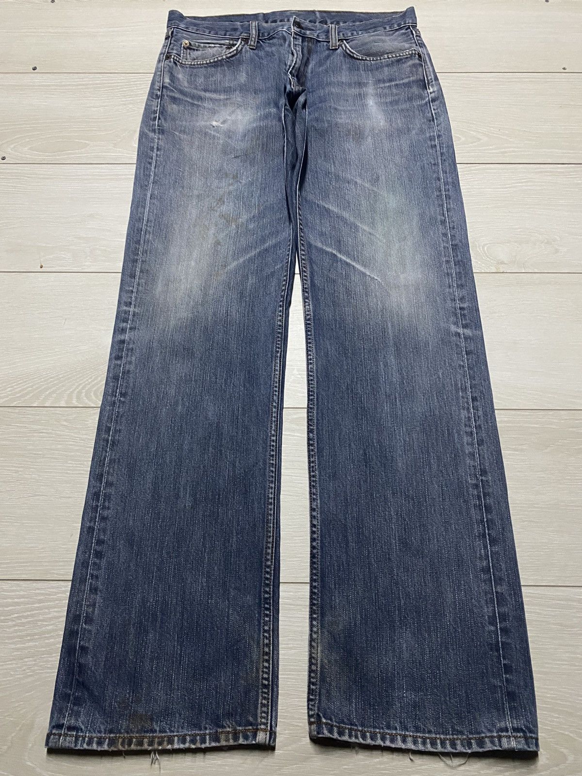 Engineered Garments × Uniqlo Vintage Japanese Brand Uniqlo Faded Wash Distressed Loose Size US 32 / EU 48 - 1 Thumbnail