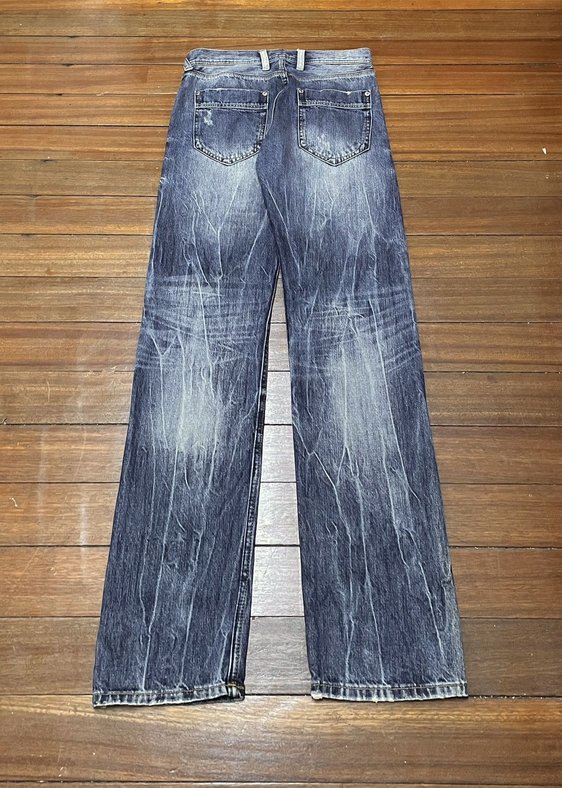 14th Addiction × Japanese Brand Rare Design Vintage Japanese Brand Villand Jeans 2000s Size US 31 - 2 Thumbnail