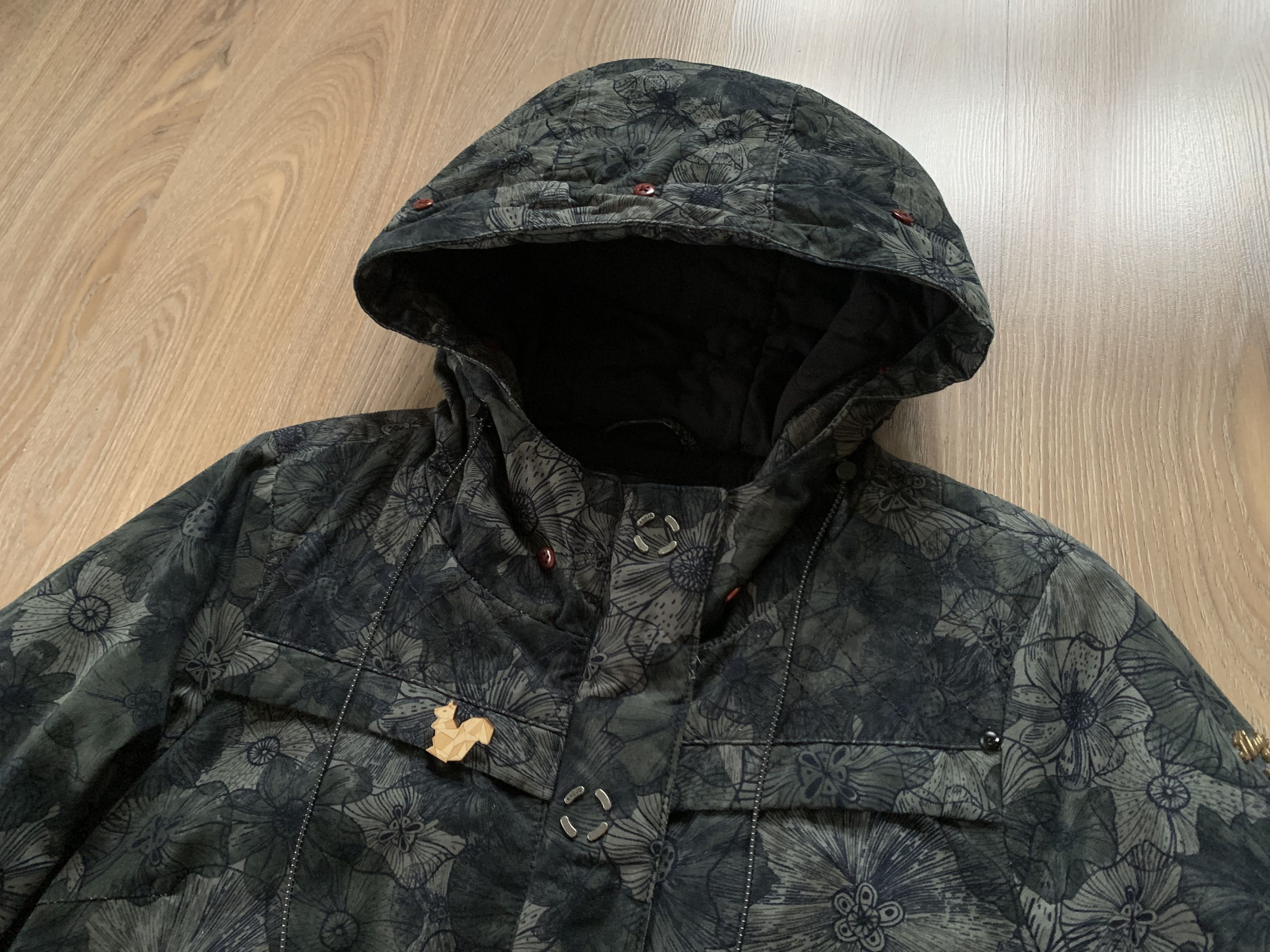 khujo Khujo Banita Quilted Floral Pattern Parka Jacket Size L / US 10 / IT 46 - 4 Thumbnail