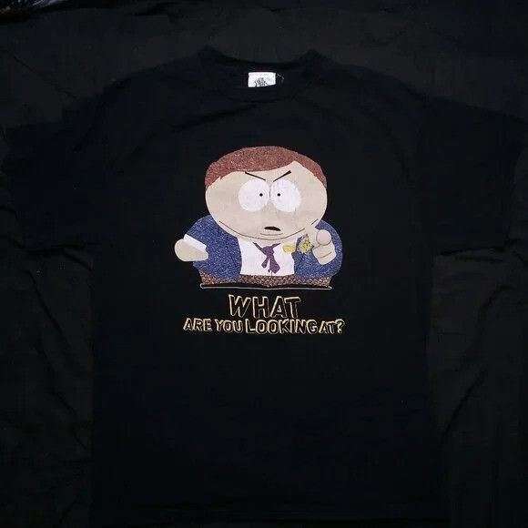 Vintage Vintage South Park Cartman What Are You Looking At? T-Shirt Size US L / EU 52-54 / 3 - 2 Thumbnail