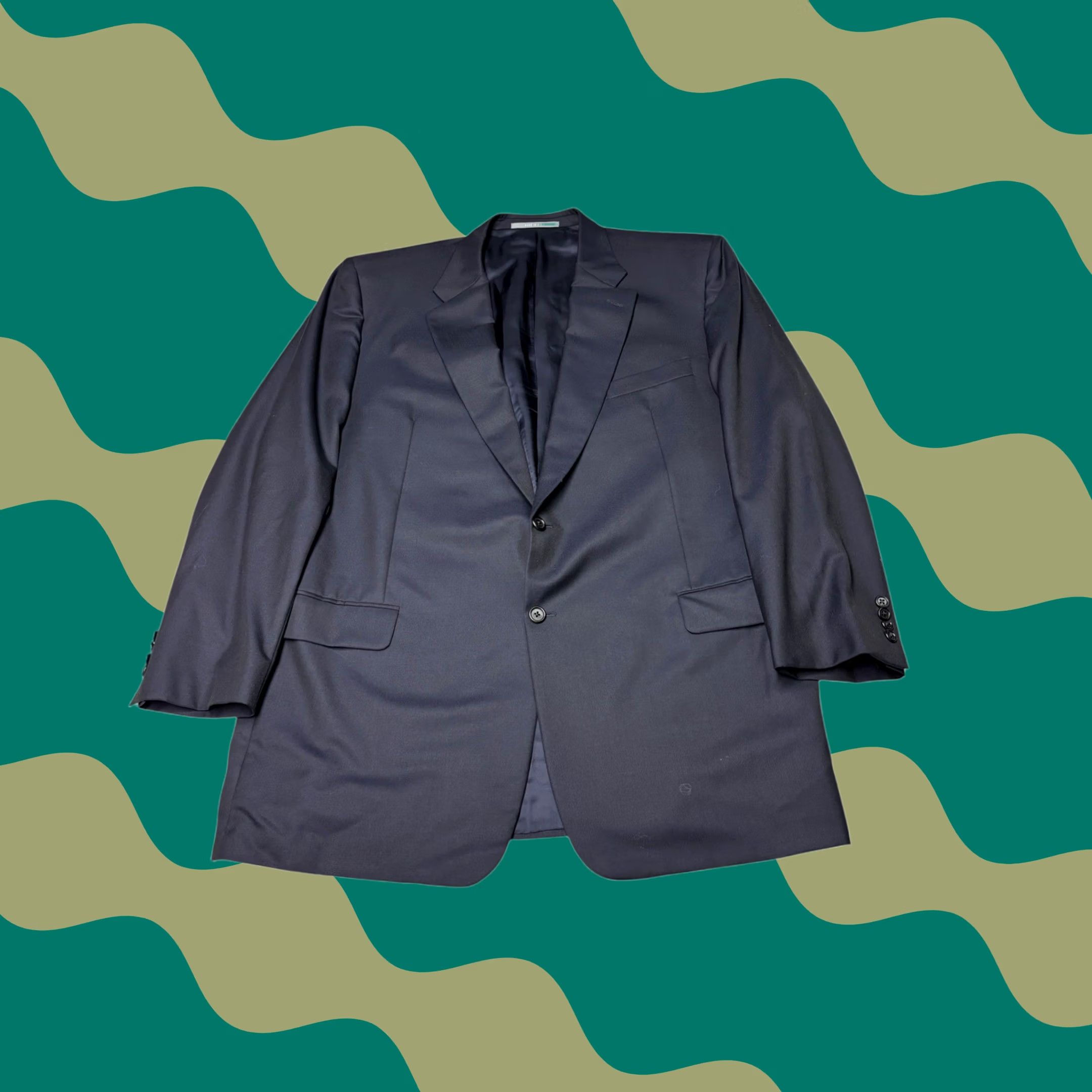 Madison Hickey Freeman Madison Blazer Loro Piana Super 130s Wool Navy Blue 50 Long USA Mens Blazer Wool Navy Blue 50 Long USA Size 50R - 1 Thumbnail