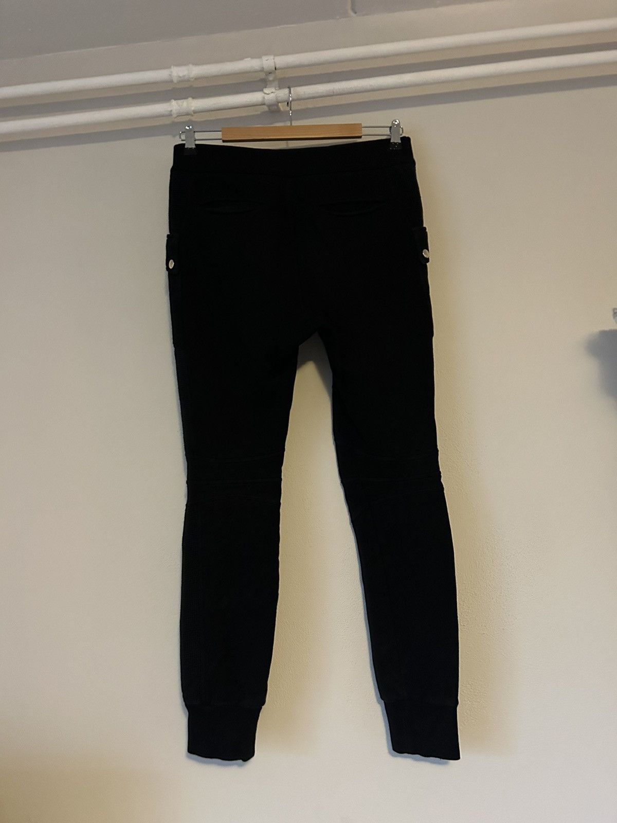 Balmain Navy Biker Sweat Pants Size US 32 / EU 48 - 11 Thumbnail