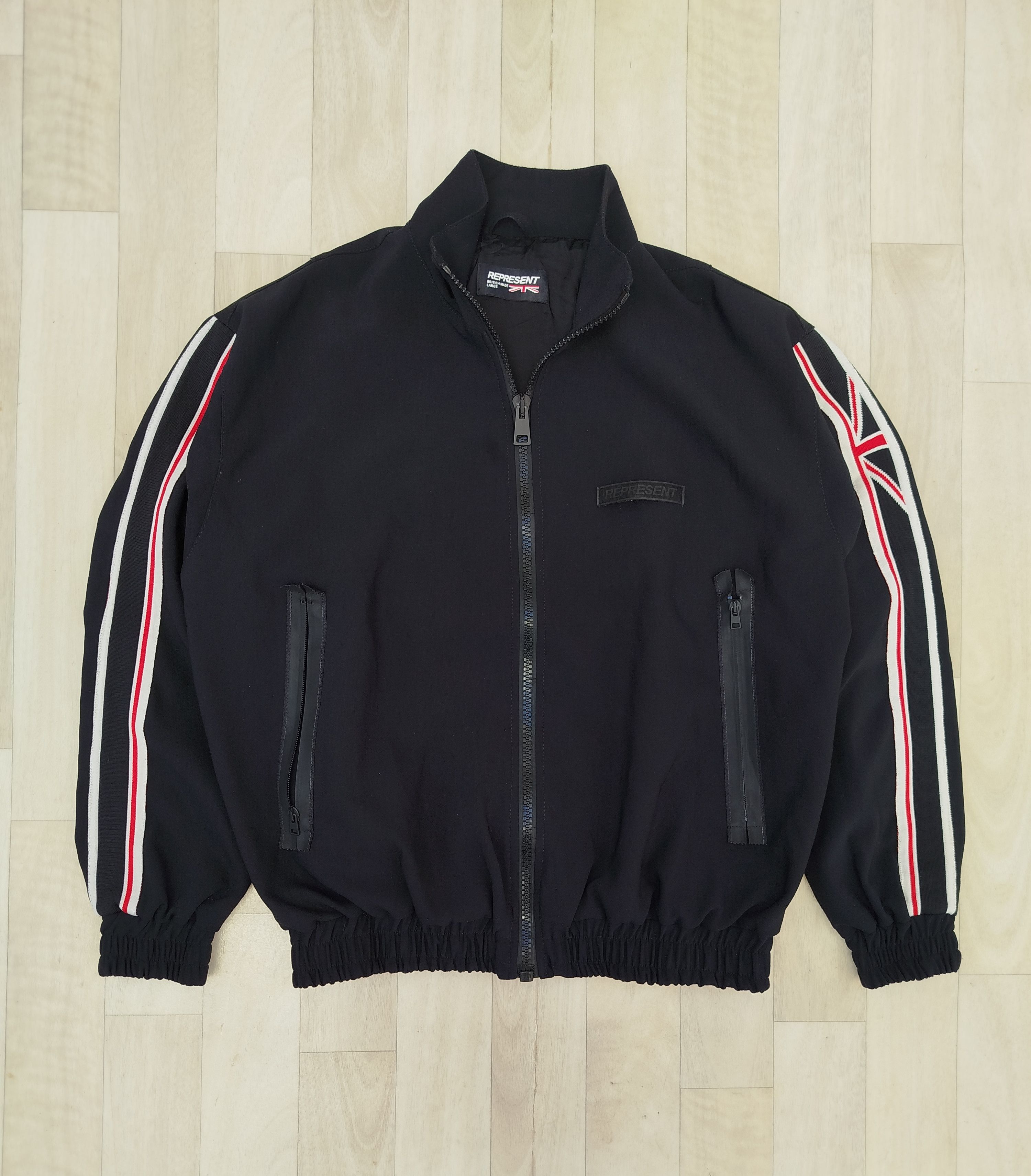 Represent Clo. Represent Black GB Union Jack Zip Track Jacket 2018 Size US L / EU 52-54 / 3 - 1 Thumbnail