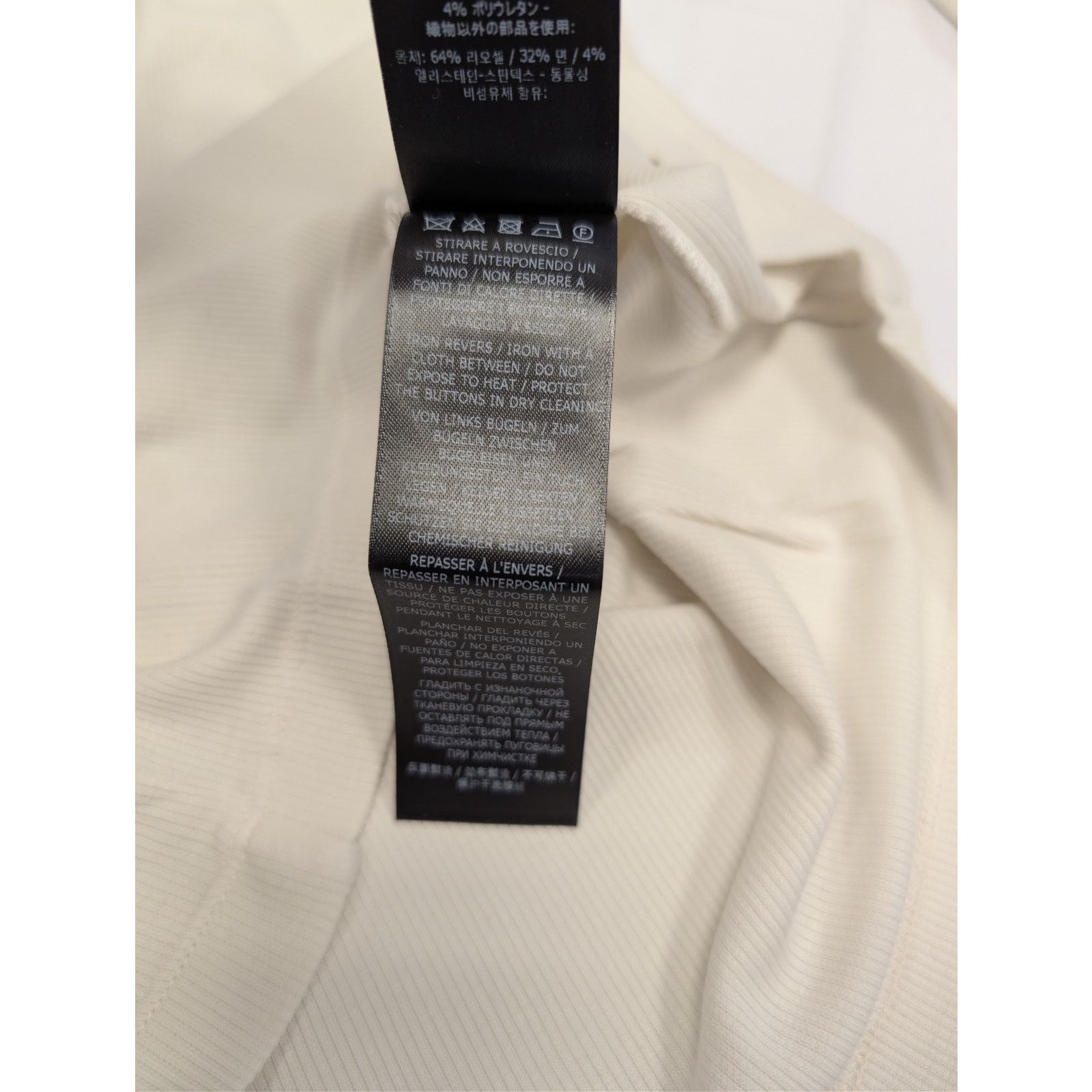 Tom Ford o1rshd1 Q:2/ Ribbed Henley Shirt Sweatshirt T-Shirt in Chalk Size US L / EU 52-54 / 3 - 19 Thumbnail