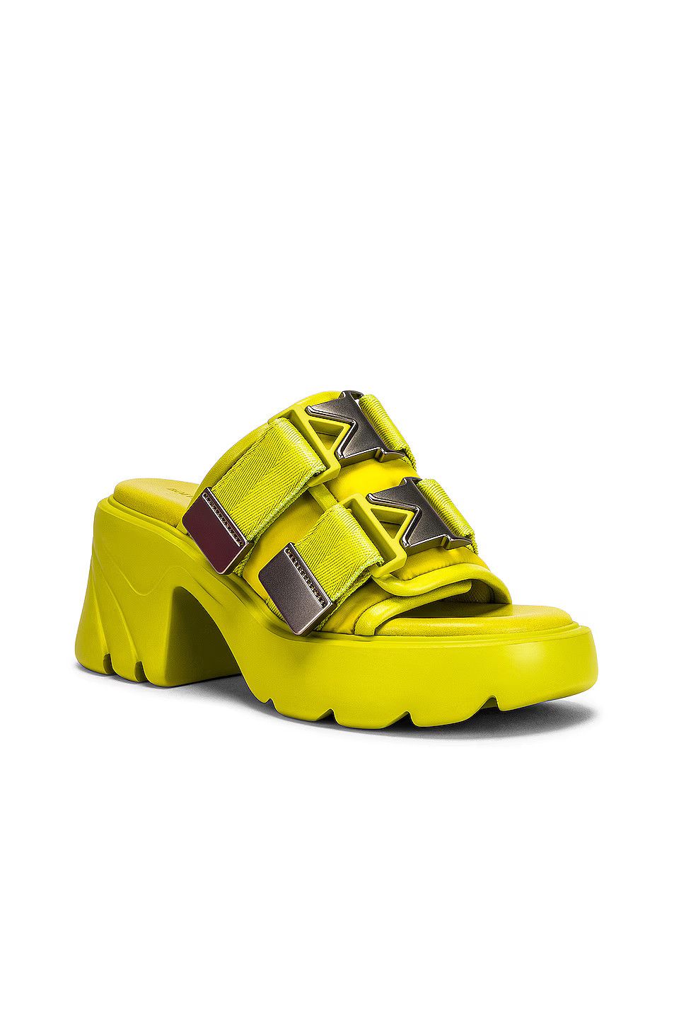Bottega Veneta o1y0725 Mules in Yellow/Green Size US 12 / IT 42 - 2 Thumbnail