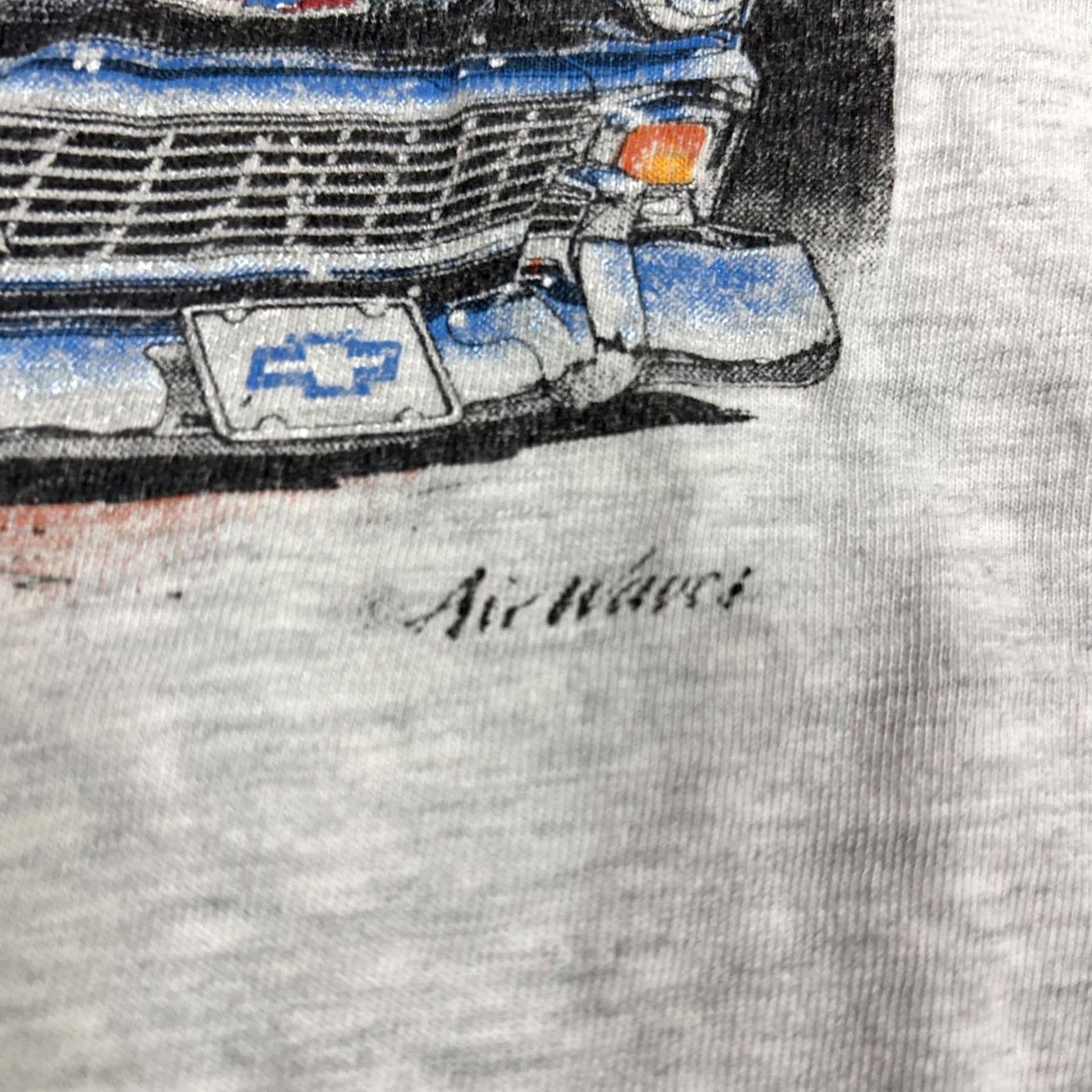Vintage VINTAGE 90s Trick Fifty Fit Chevy Classics T-Shirt Large Grey Single Stitch Hot Rod Mens Size US L / EU 52-54 / 3 - 3 Thumbnail