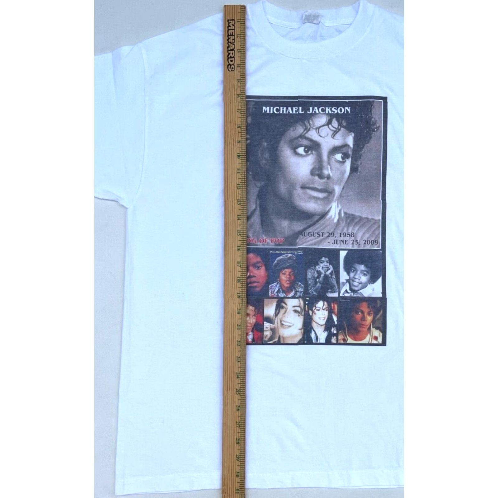 Vintage VINTAGE Michael Jackson Life Tribute Memorial T-shirt 1958-2009 XL White Mens T-Shirt Music 2000s 1958-2009 Vintage Size US XL / EU 56 / 4 - 6 Thumbnail