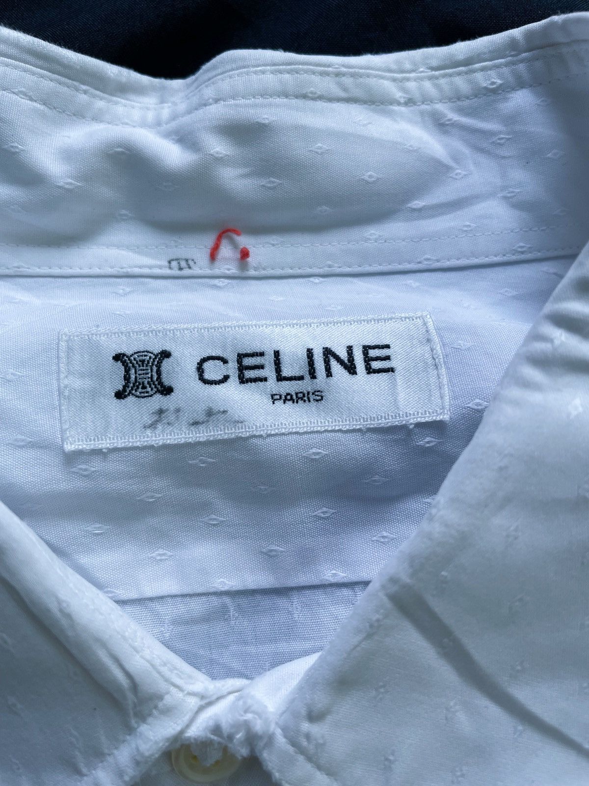 Celine CELINE CASUAL WHITE BUTTON DOWN SHIRT Size US L / EU 52-54 / 3 - 11 Thumbnail