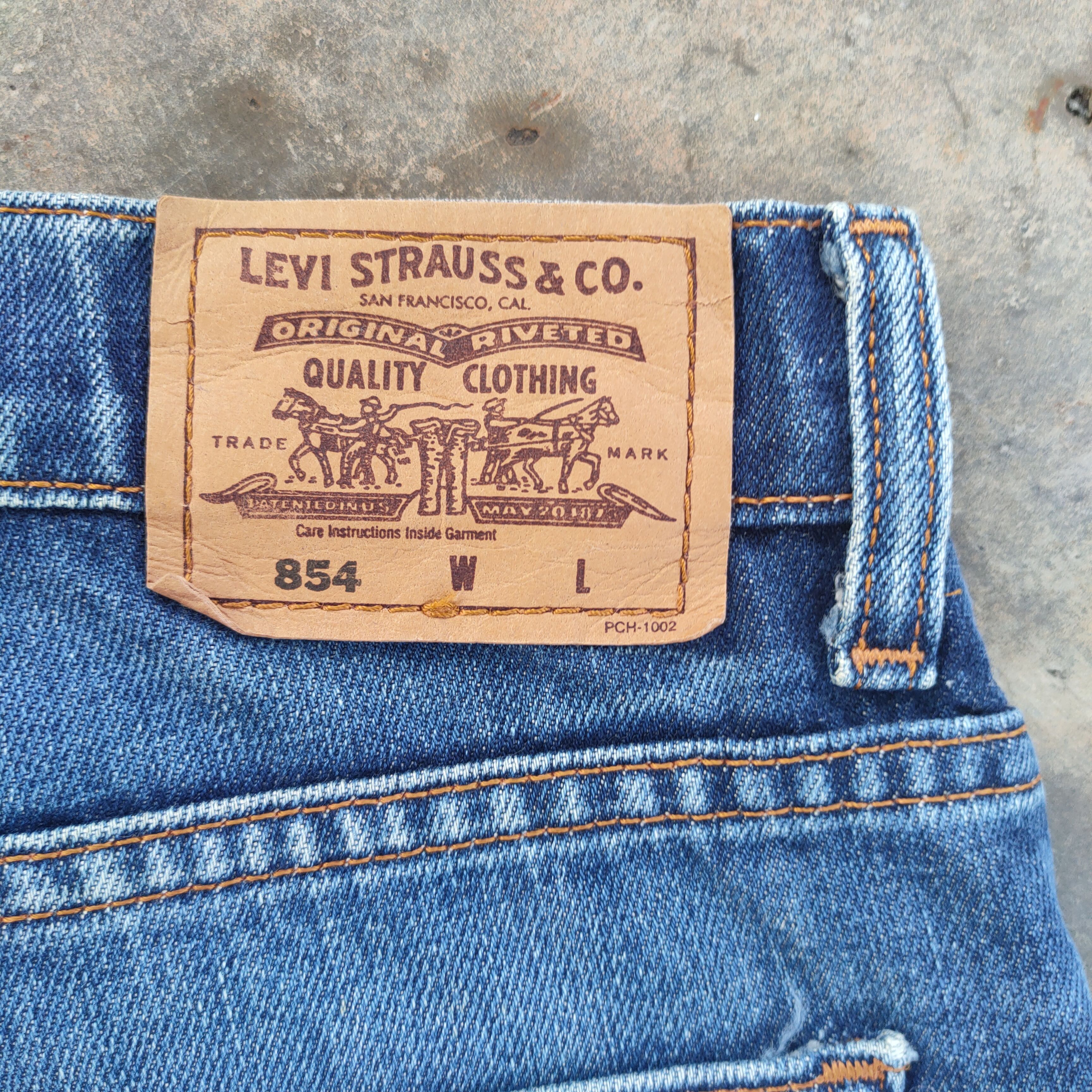Levi's Vintage Clothing VINTAGE LEVI'S 854 ORANGE TAG JEAN DENIM PANTS Size US 27 - 16 Thumbnail