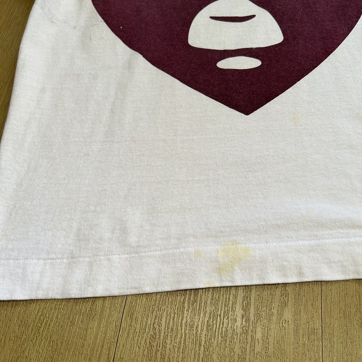 Bape Bape Exclusive Handprint Heart Tee Size US M / EU 48-50 / 2 - 8 Thumbnail