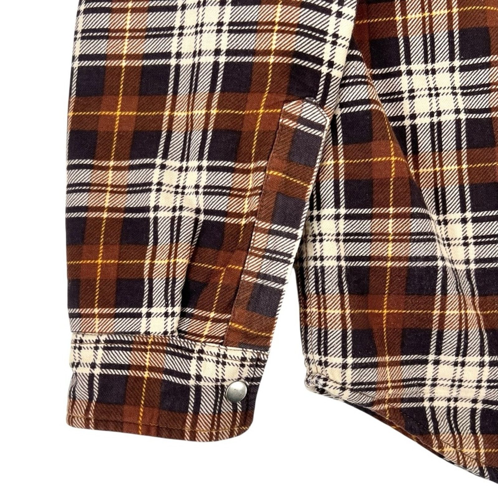 Supreme Supreme Brown Plaid Fleece Lined Overshirt Flannel Shirt Size US M / EU 48-50 / 2 - 5 Thumbnail