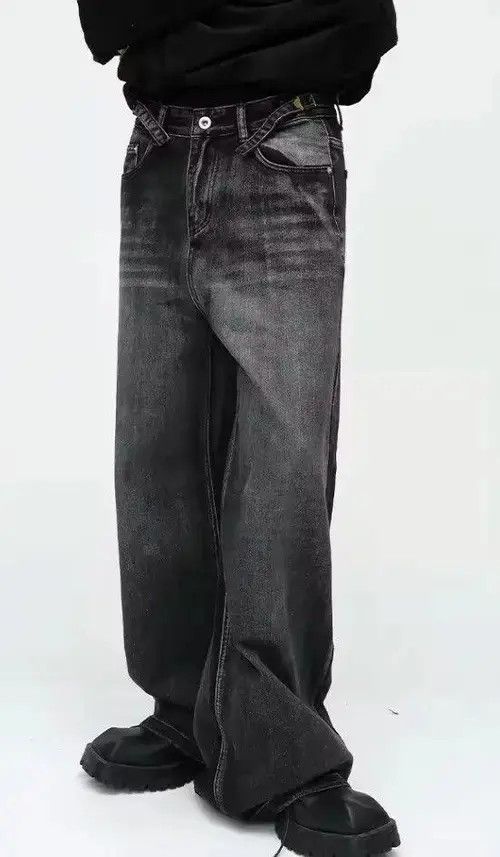 Jean Washed Wide Leg Jeans Size US 30 / EU 46 - 6 Thumbnail