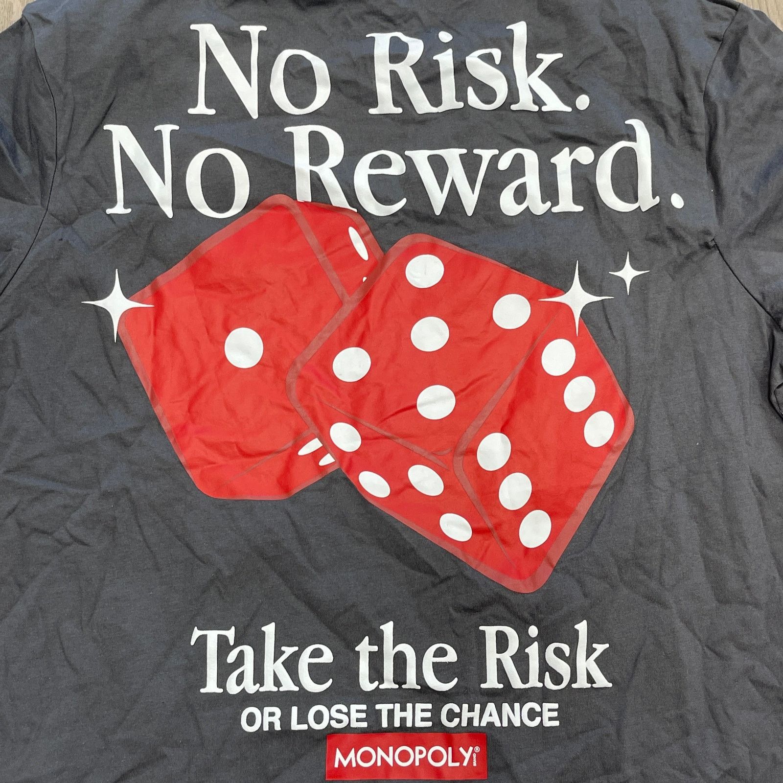 Shoe Palace New Monopoly Shoe Palace No Risk No Reward Tee T shirt Large Size US L / EU 52-54 / 3 - 7 Thumbnail