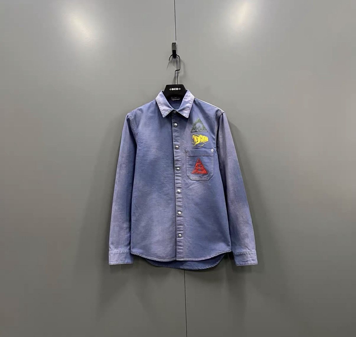 Dior Dior Vintage Washed Logo Embroidered Shirt J41 Size US XS / EU 42 / 0 - 1 Thumbnail