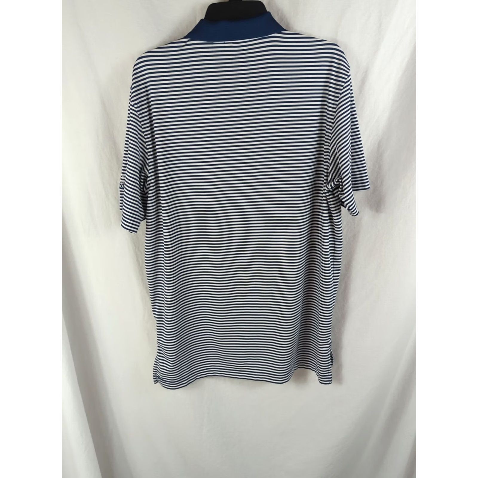Peter Millar Peter Millar Shirt Mens Polo M White and Blue Striped Summer Comfort Golf Size US M / EU 48-50 / 2 - 5 Thumbnail