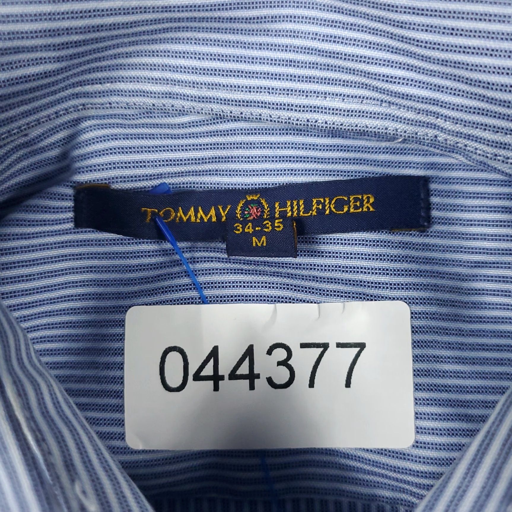 Tommy Hilfiger Tommy Hilfiger Casual Button-Up Shirt Mens Medium Blue Striped Long Sleeve Preppy Size US M / EU 48-50 / 2 - 6 Thumbnail