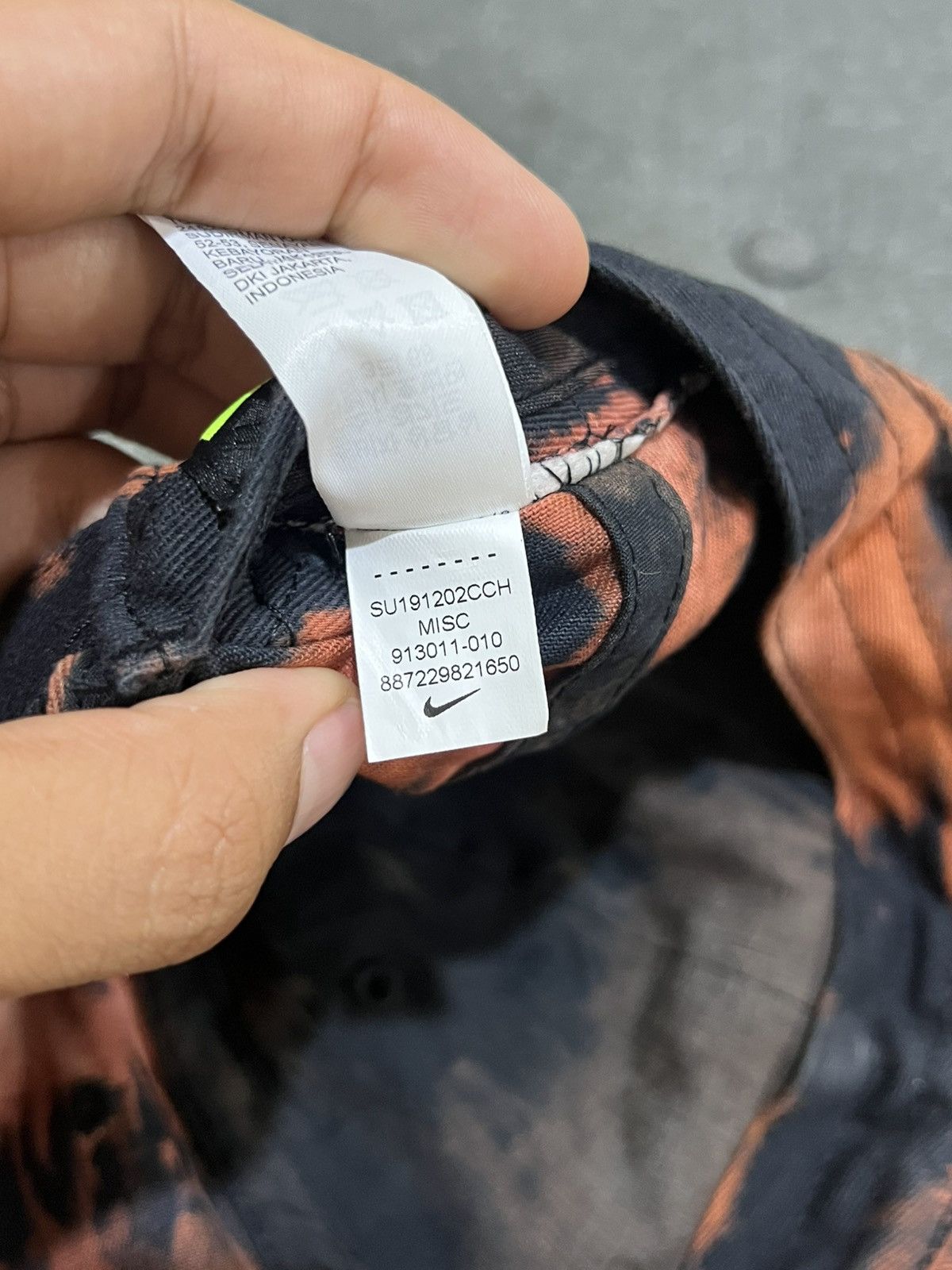 Nike × Vintage Rare 🔥 Nike Heritage Custom Tiedye Acid Wash Cap Size ONE SIZE - 12 Thumbnail