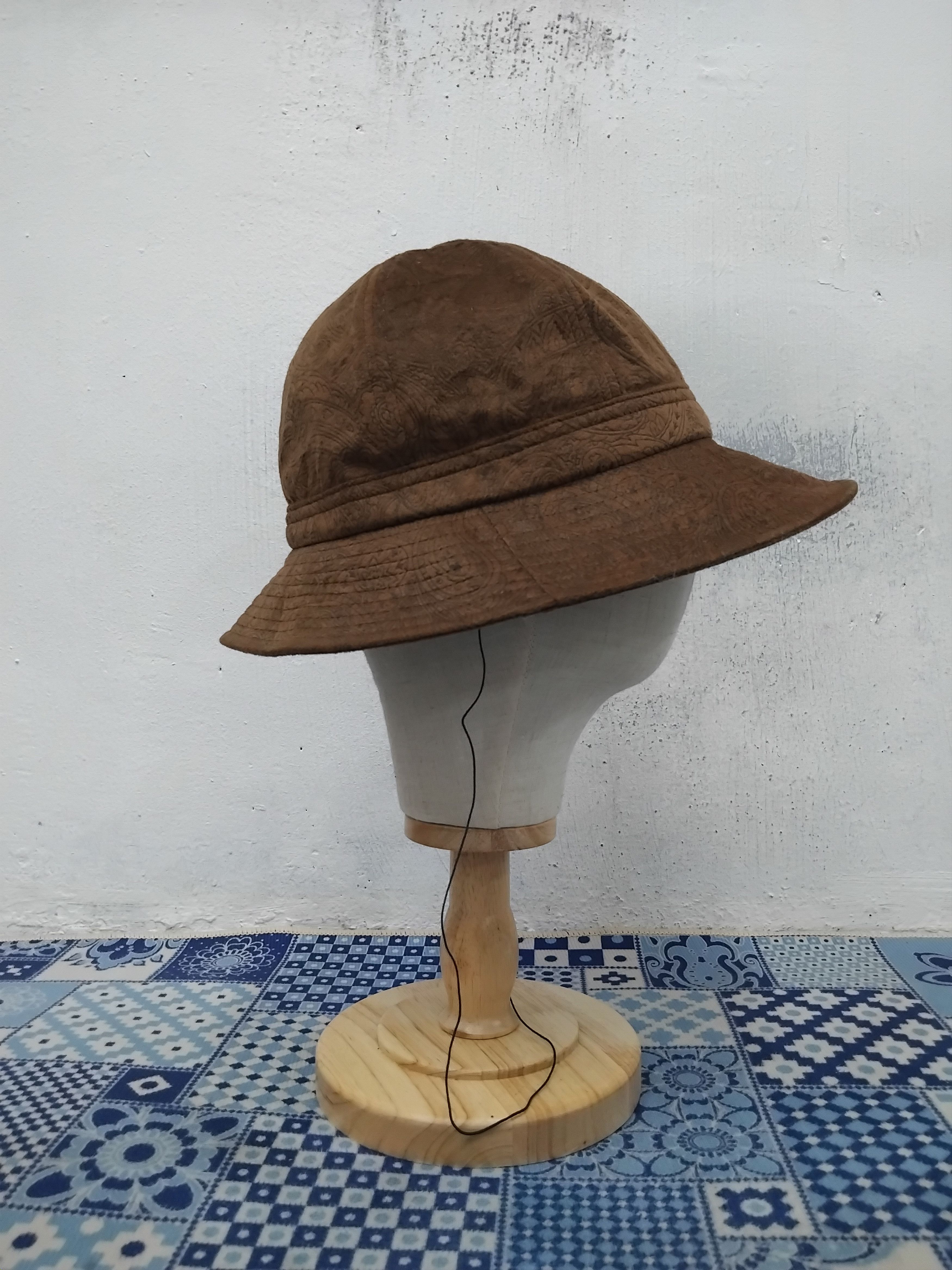 Japanese Brand 💥Unnamed liberty style chocolates colour hat Size ONE SIZE - 8 Thumbnail