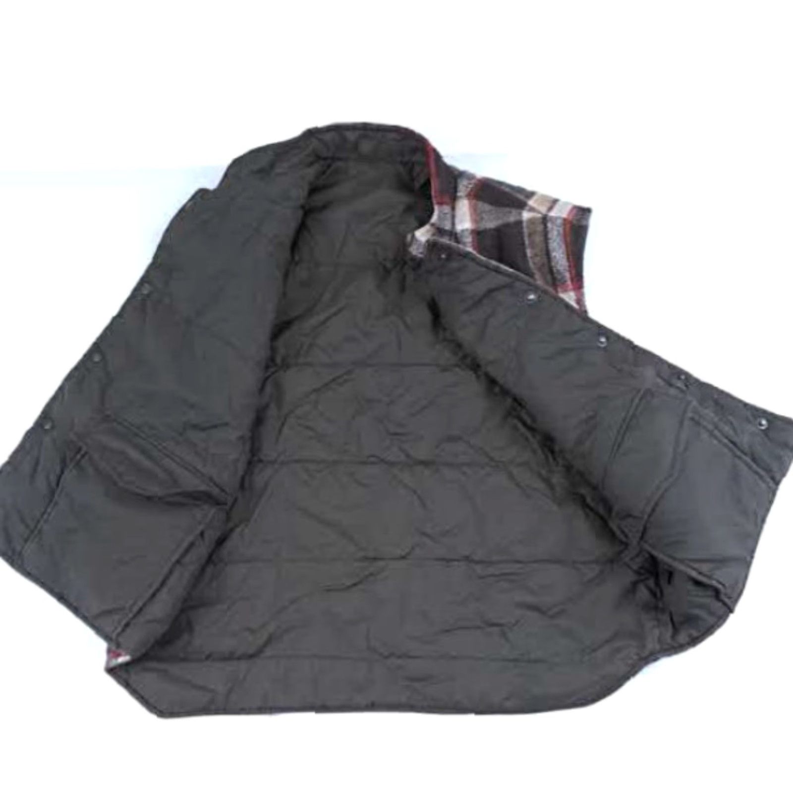 Vintage VINTAGE Deep North Vest Outdoor Plaid Insulated Down XL Brown Men Regular Short Long 23in 24in Pit to Pit Size US XL / EU 56 / 4 - 4 Thumbnail