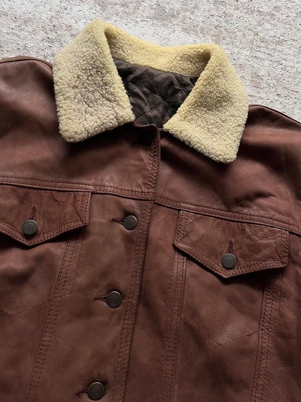 Other Carla El Cort Ingles Vintage 90s Leather Jacket Sz 44 Rare Size L / US 10 / IT 46 - 9 Thumbnail